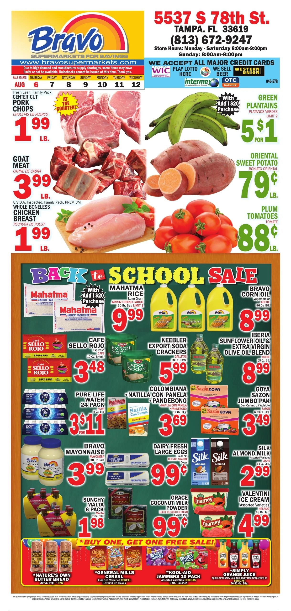 Bravo Supermarket flyer page 1