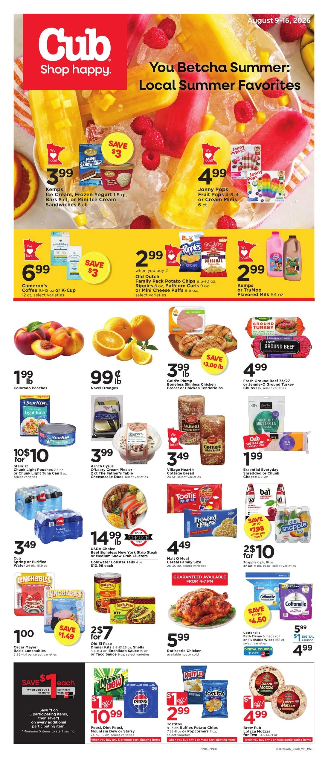 Cub Foods flyer page 1