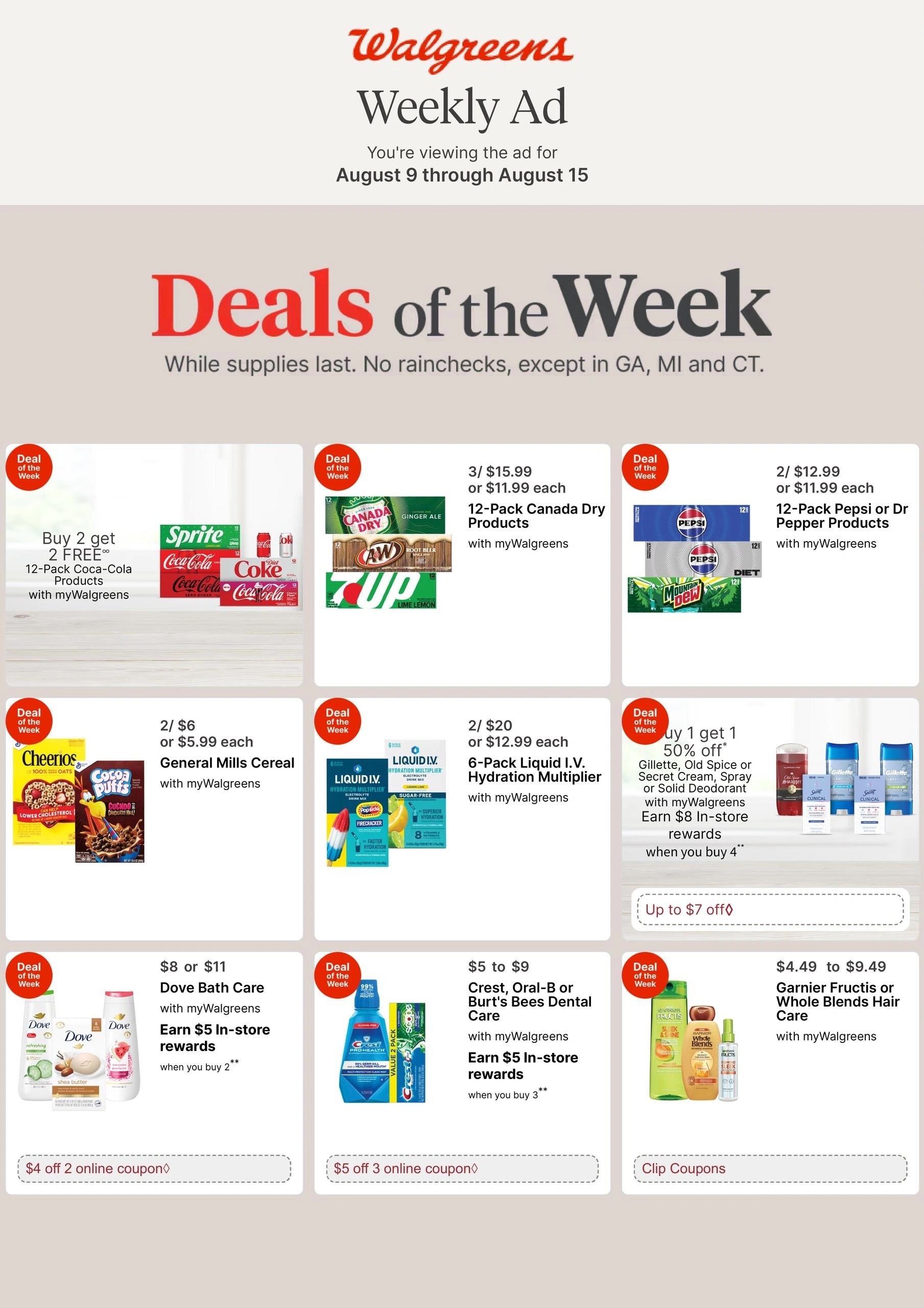 Walgreens flyer page 1