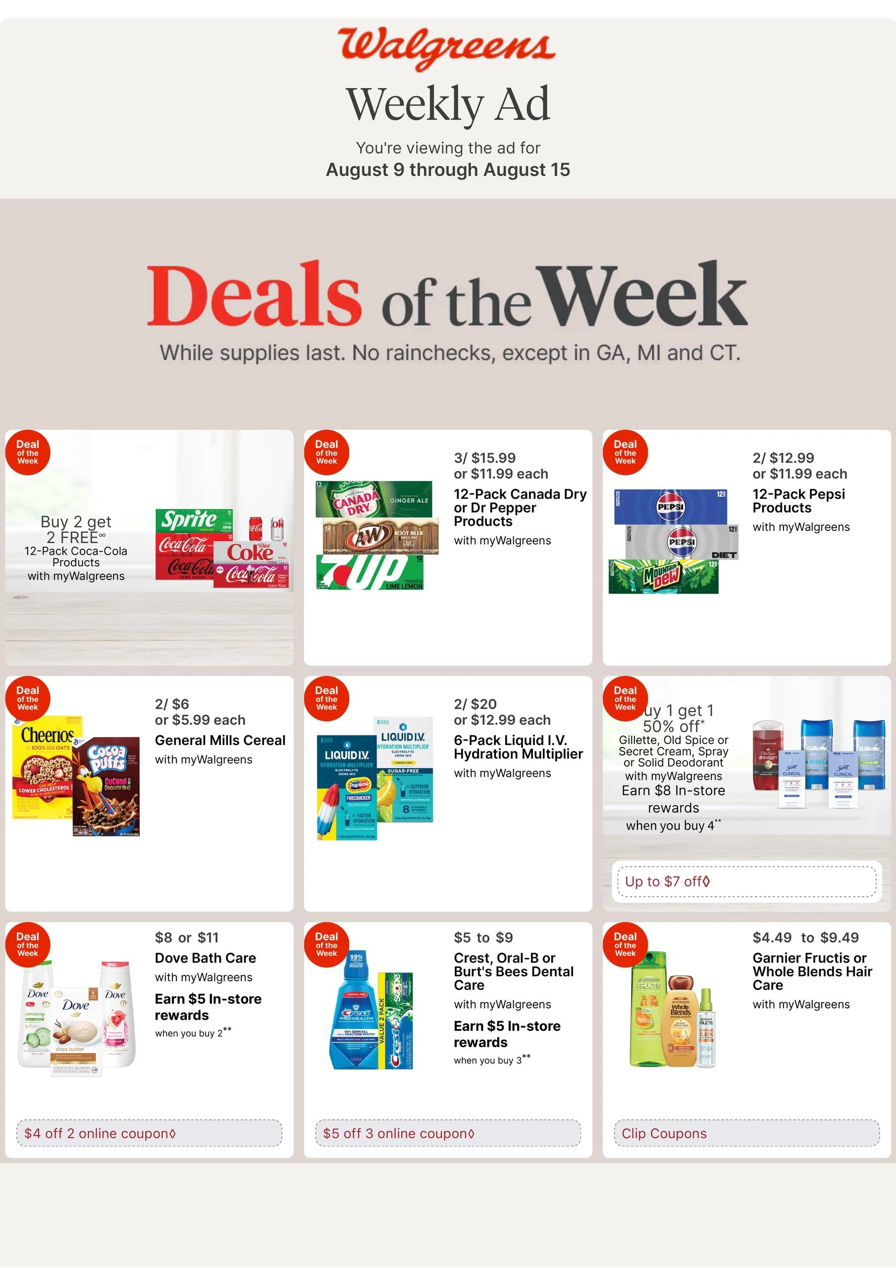Walgreens flyer page 1