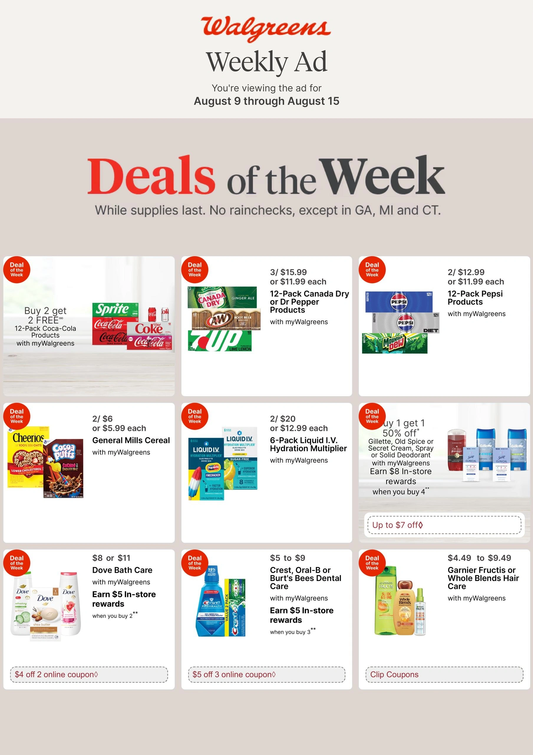 Walgreens flyer page 1
