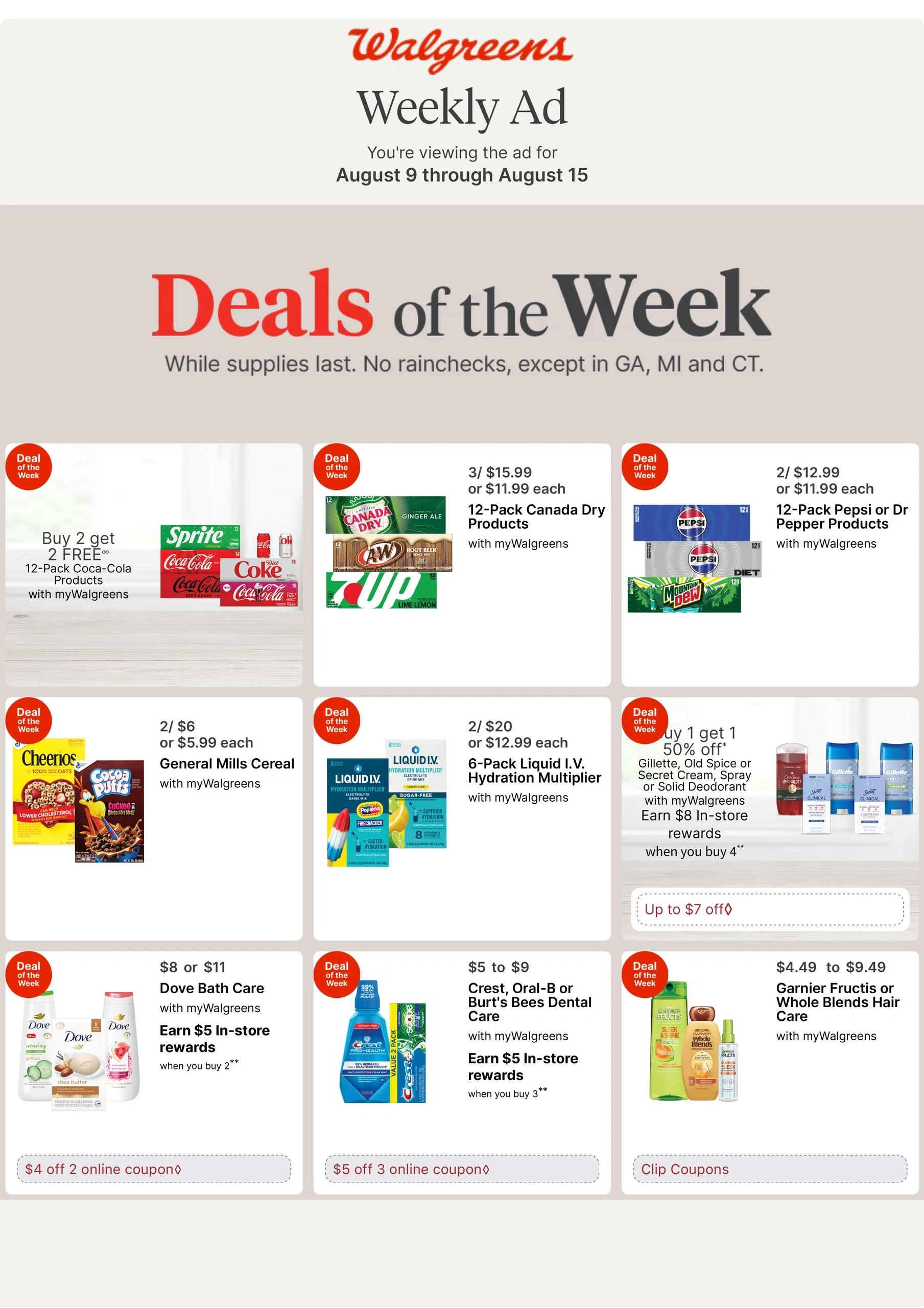 Walgreens flyer page 1