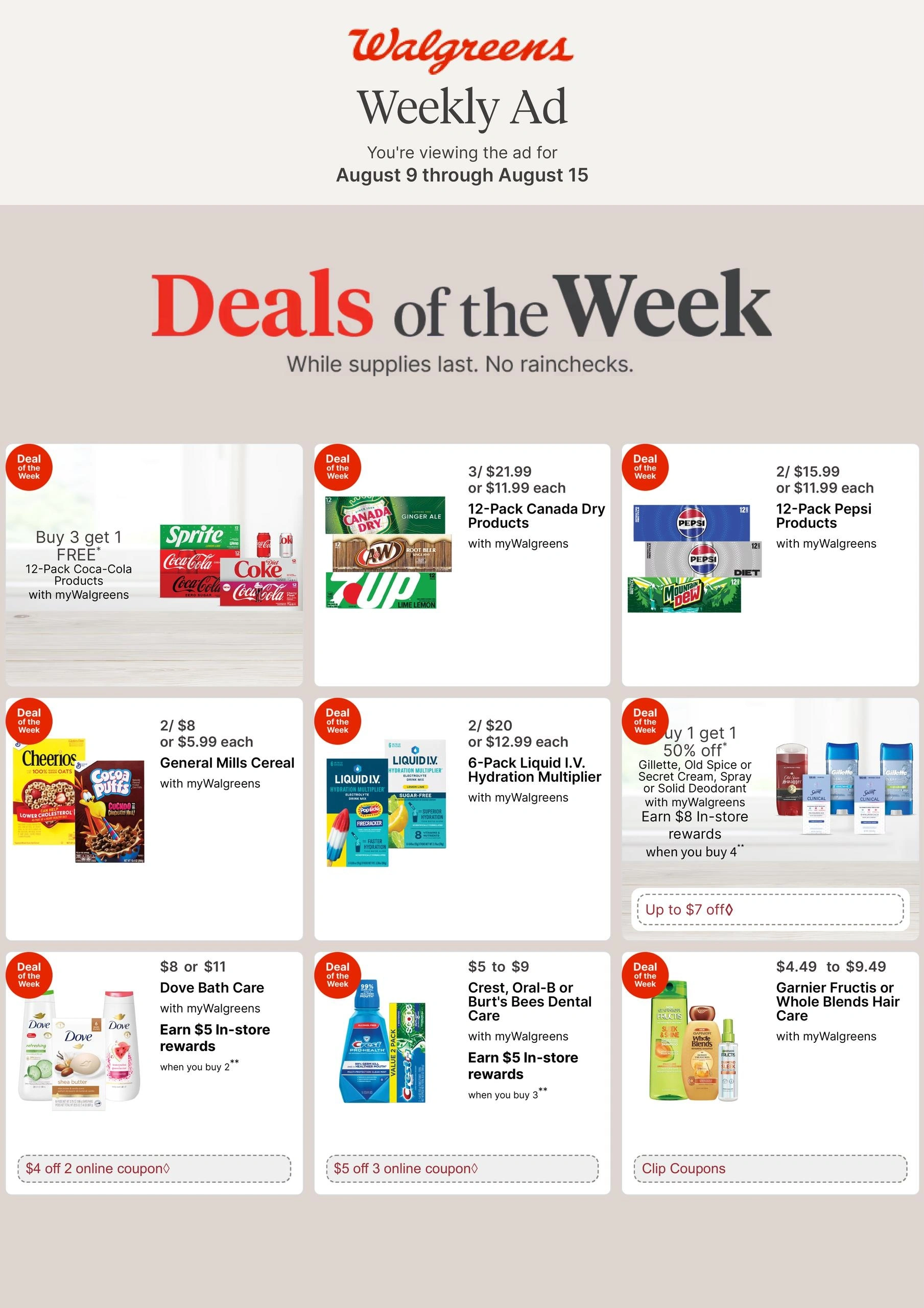 Walgreens flyer page 1