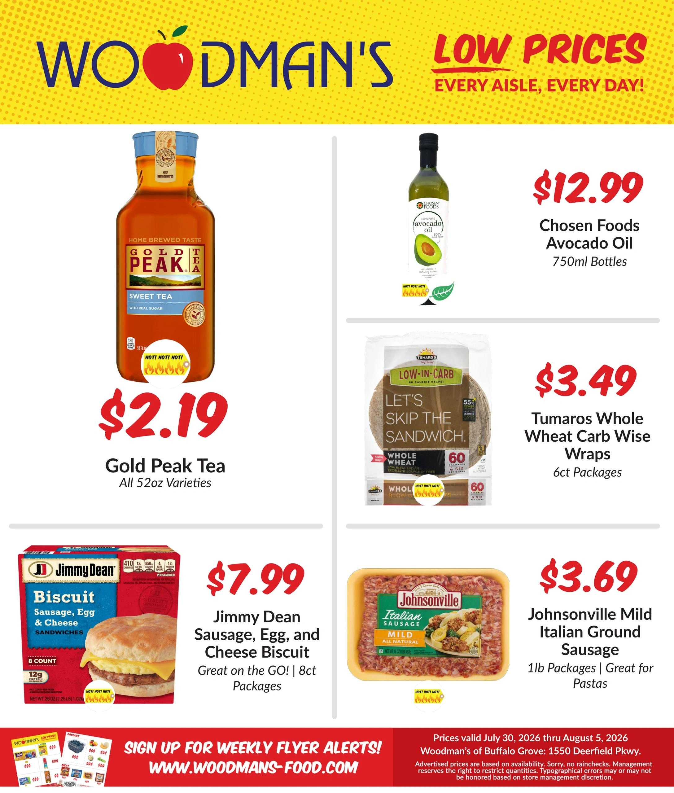 Woodman's Food Market flyer page 1