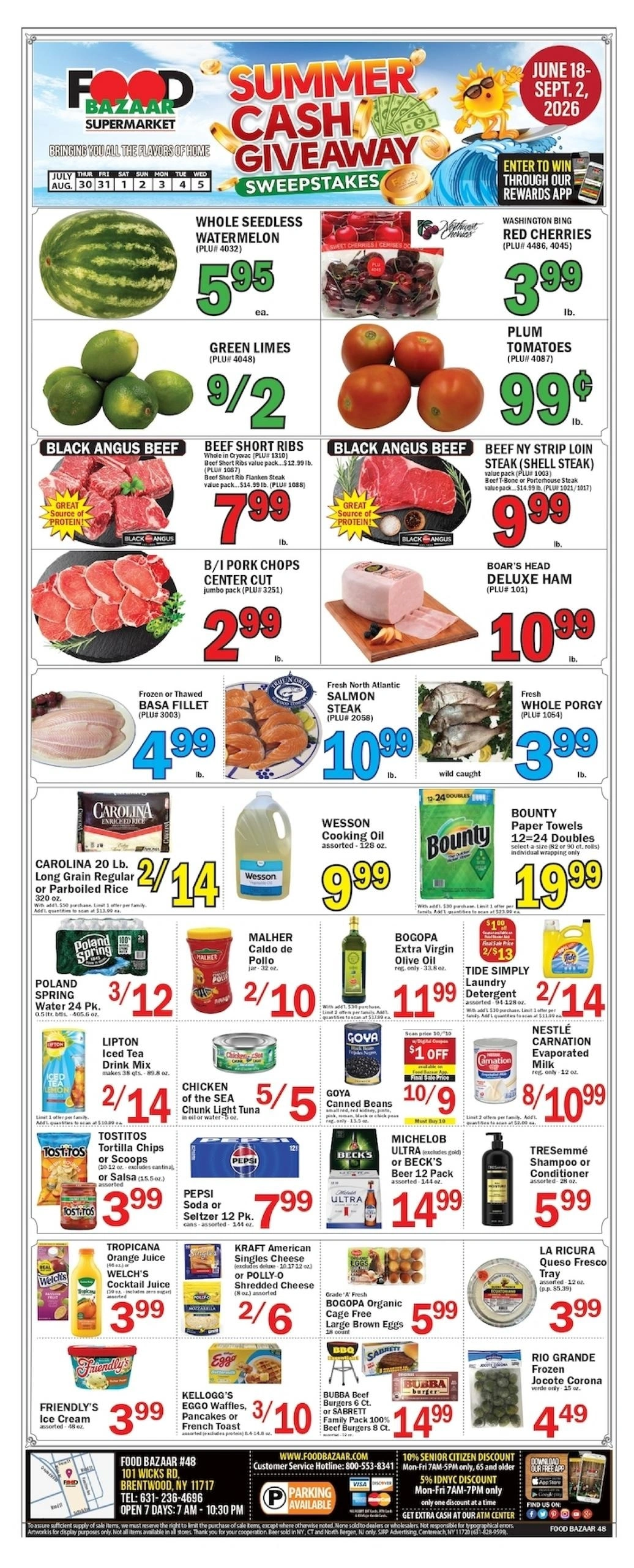Food Bazaar Supermarket flyer page 1