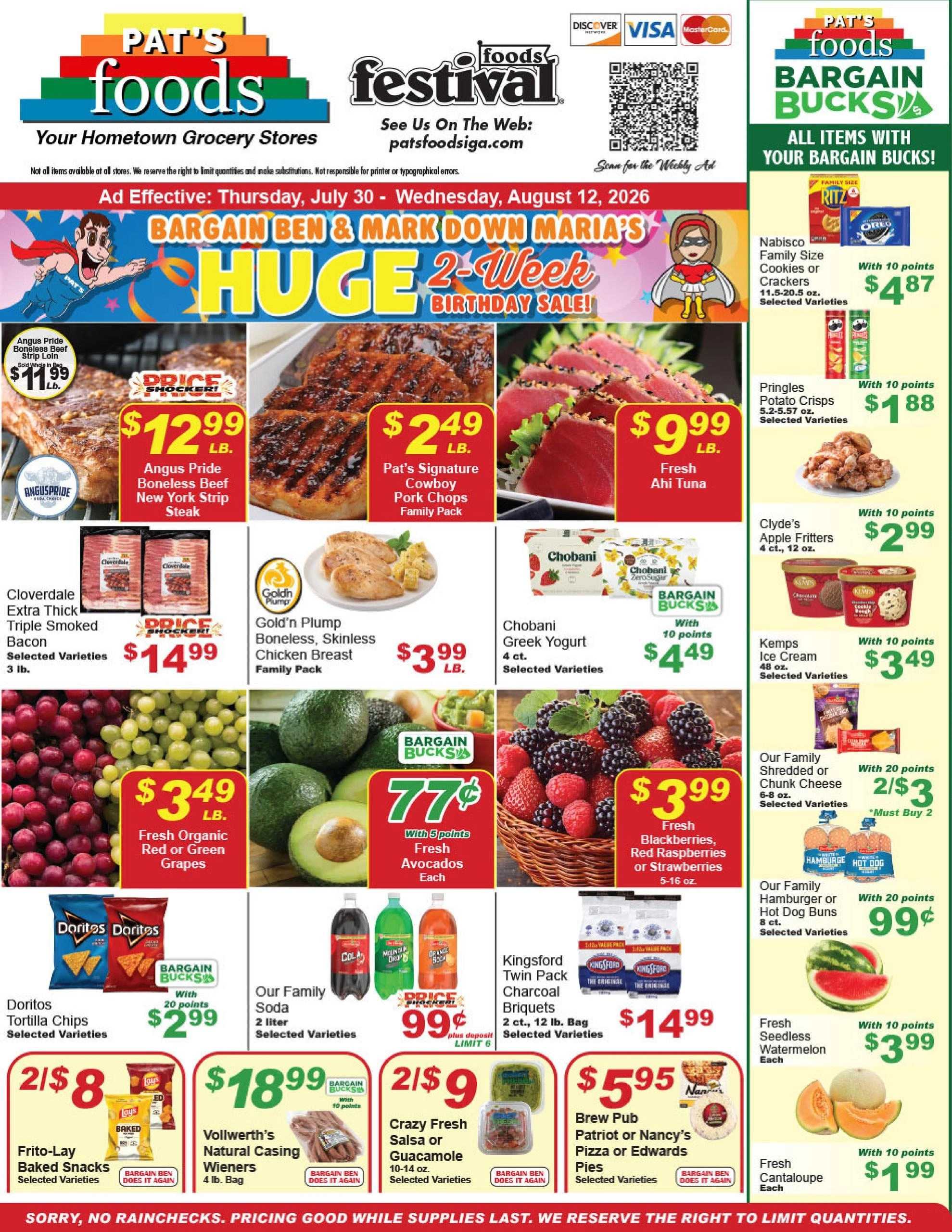 Pats IGA flyer page 1
