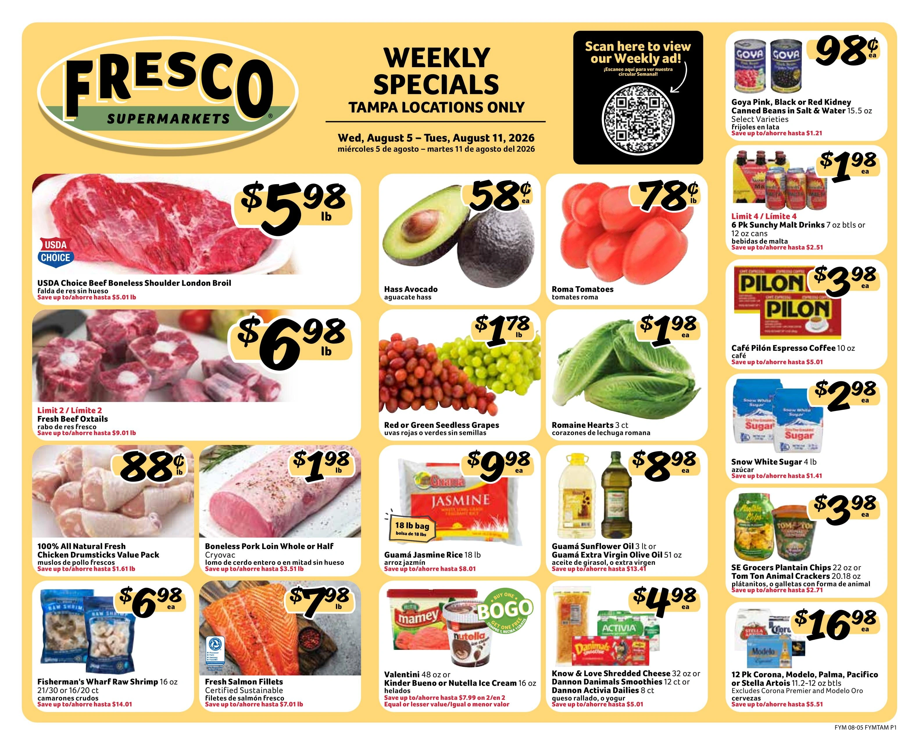Fresco Y Mas flyer page 1