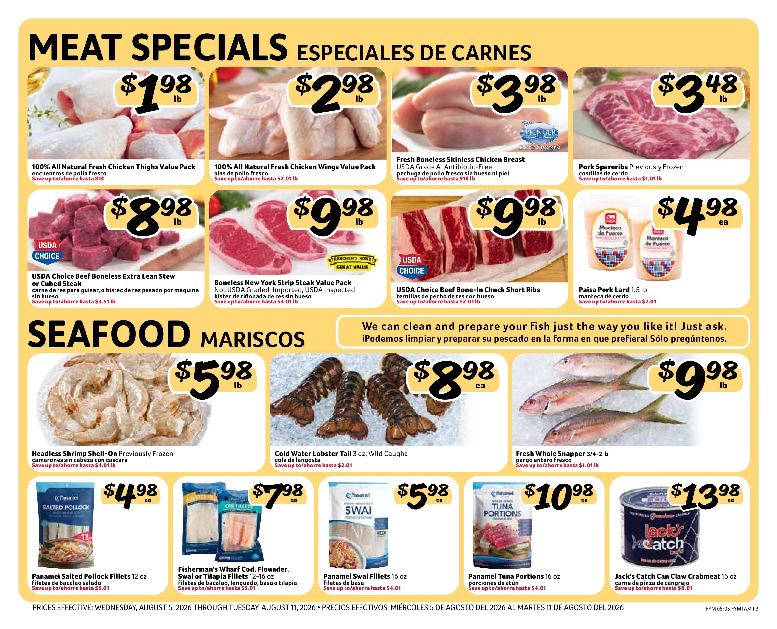 Fresco Y Mas flyer page 3