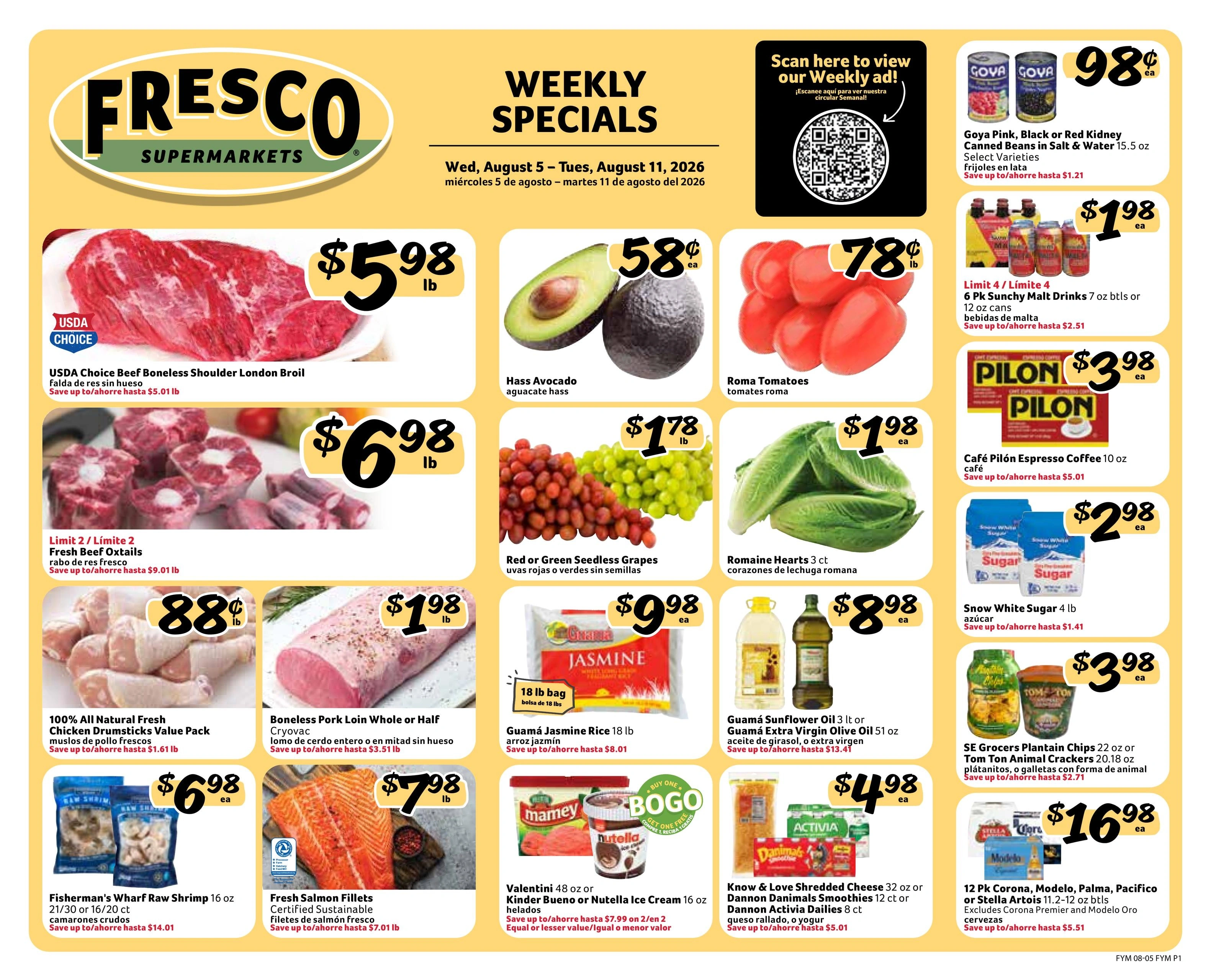 Fresco Y Mas flyer page 1