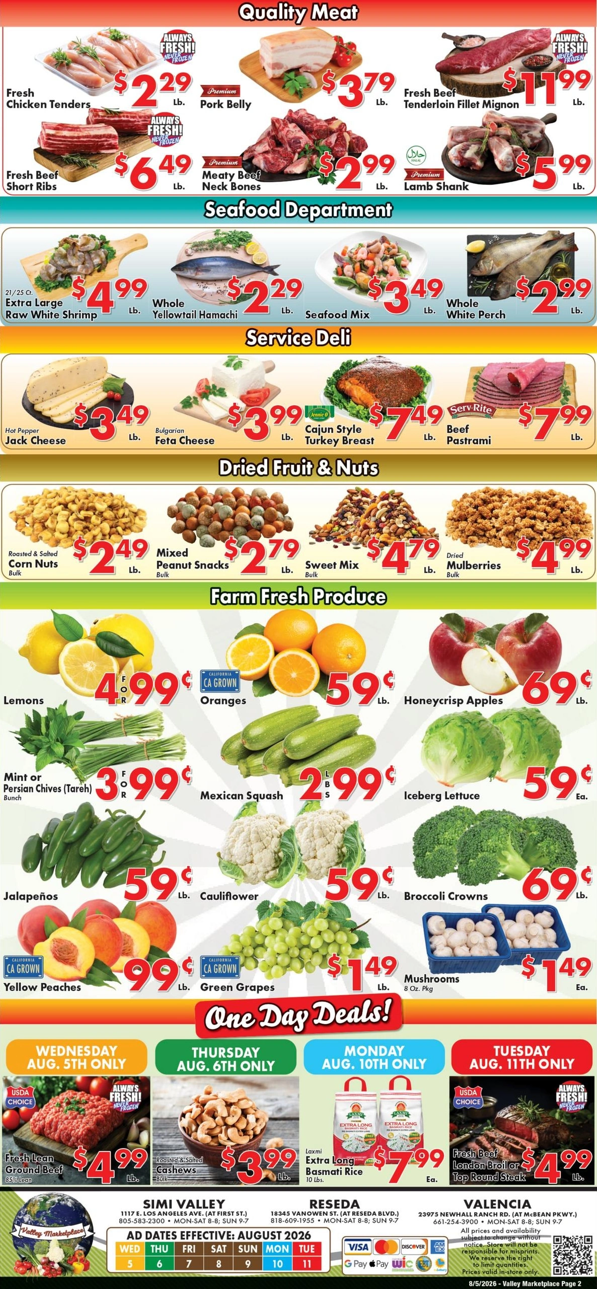 Valley Marketplace flyer page 2