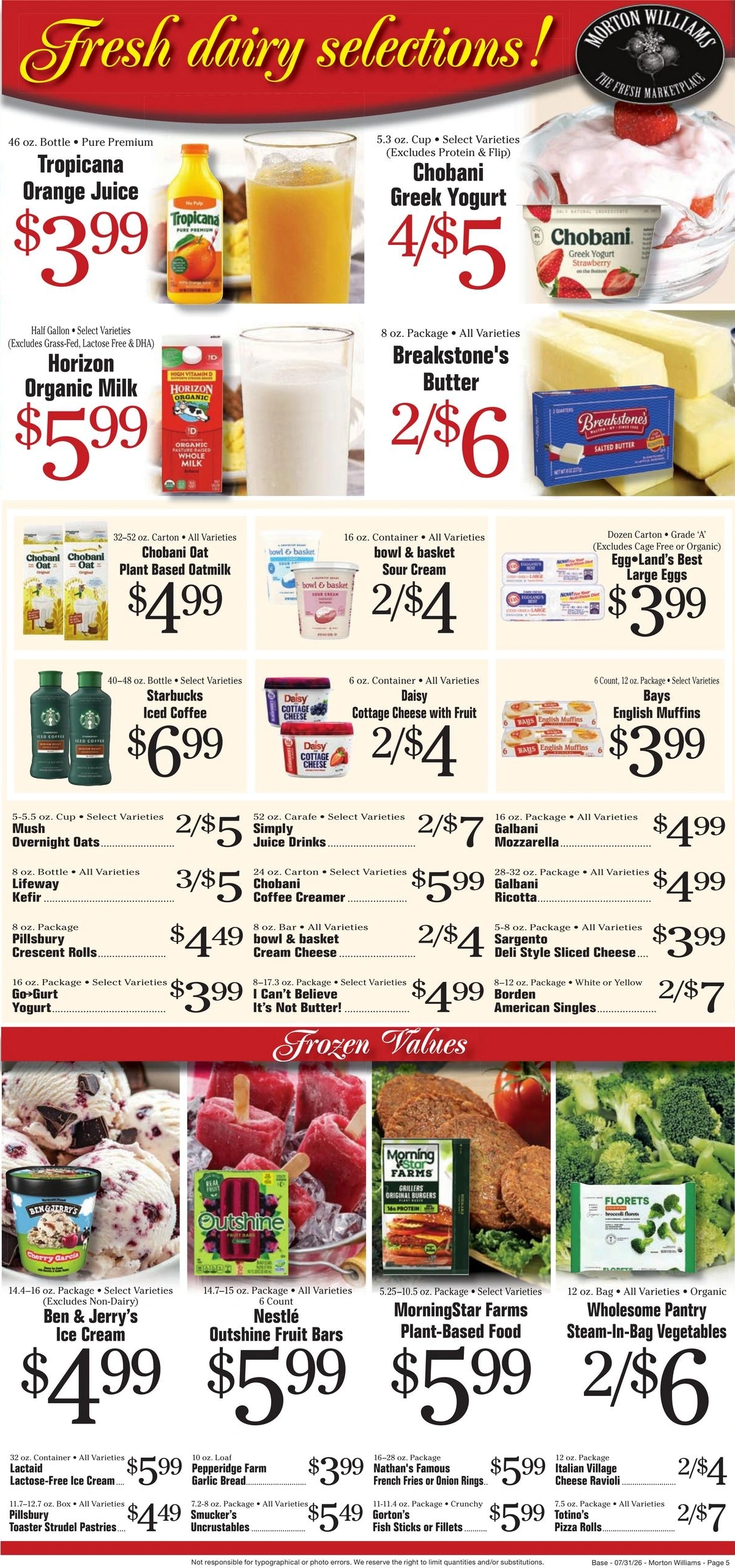 Morton Williams Supermarket flyer page 5