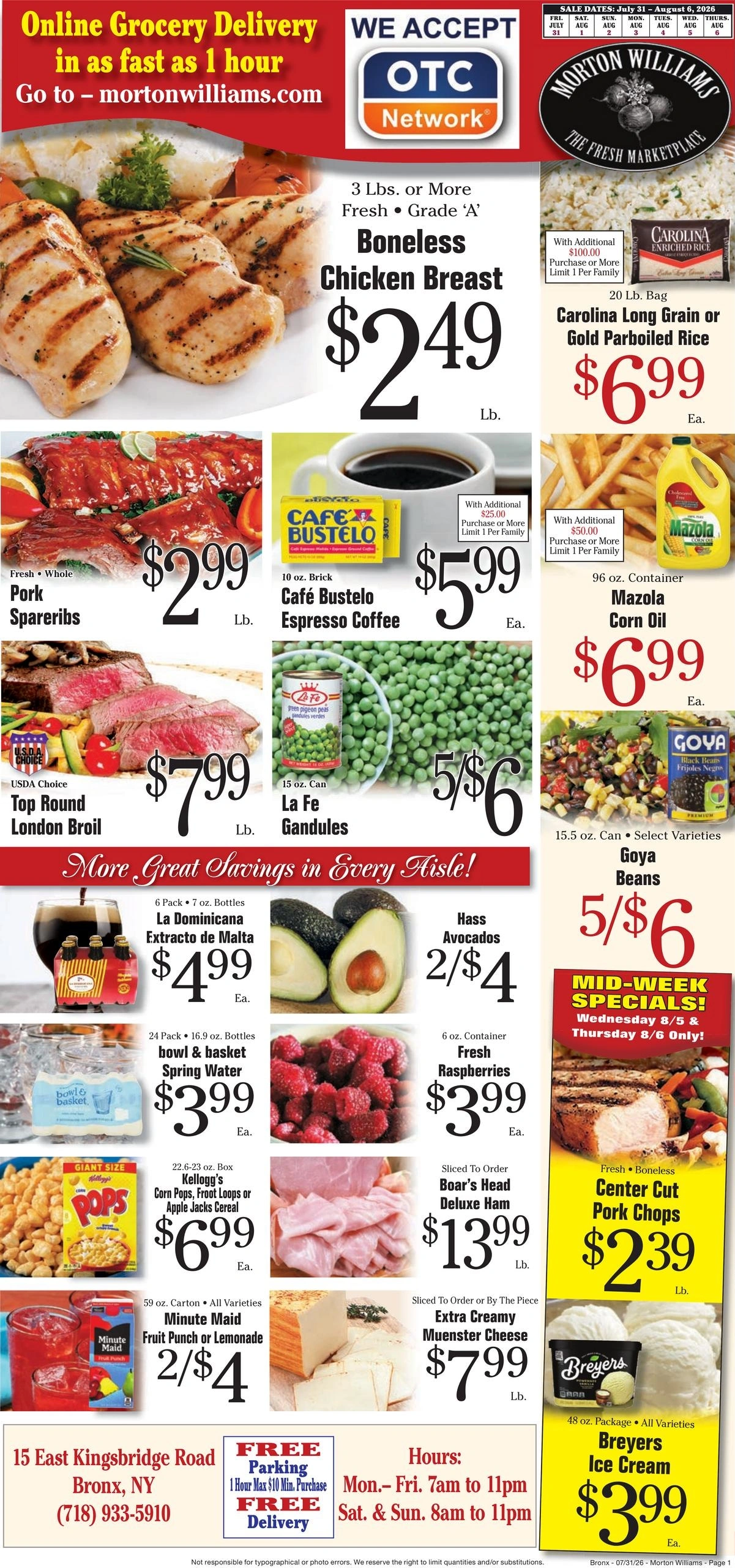 Morton Williams Supermarket flyer page 1