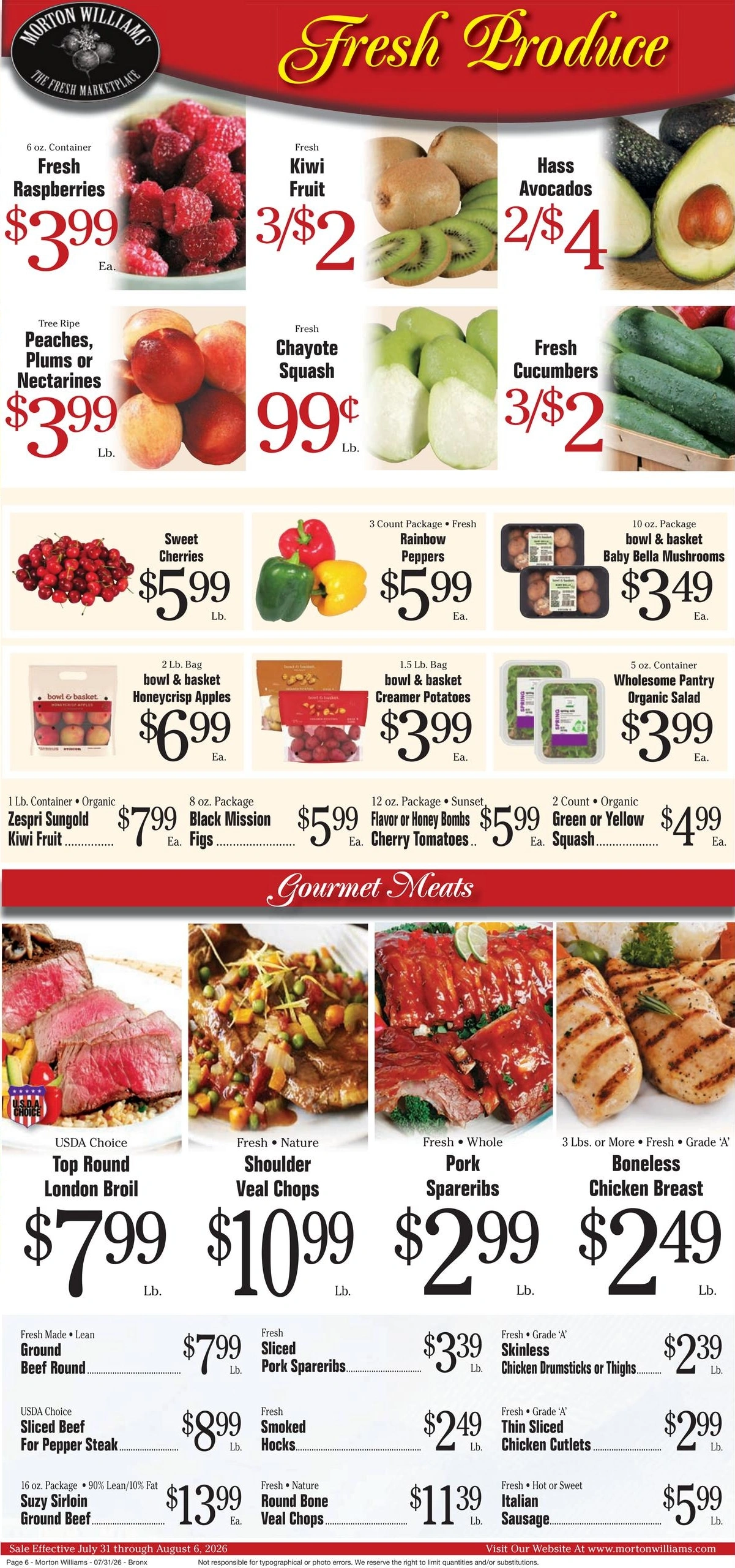 Morton Williams Supermarket flyer page 6