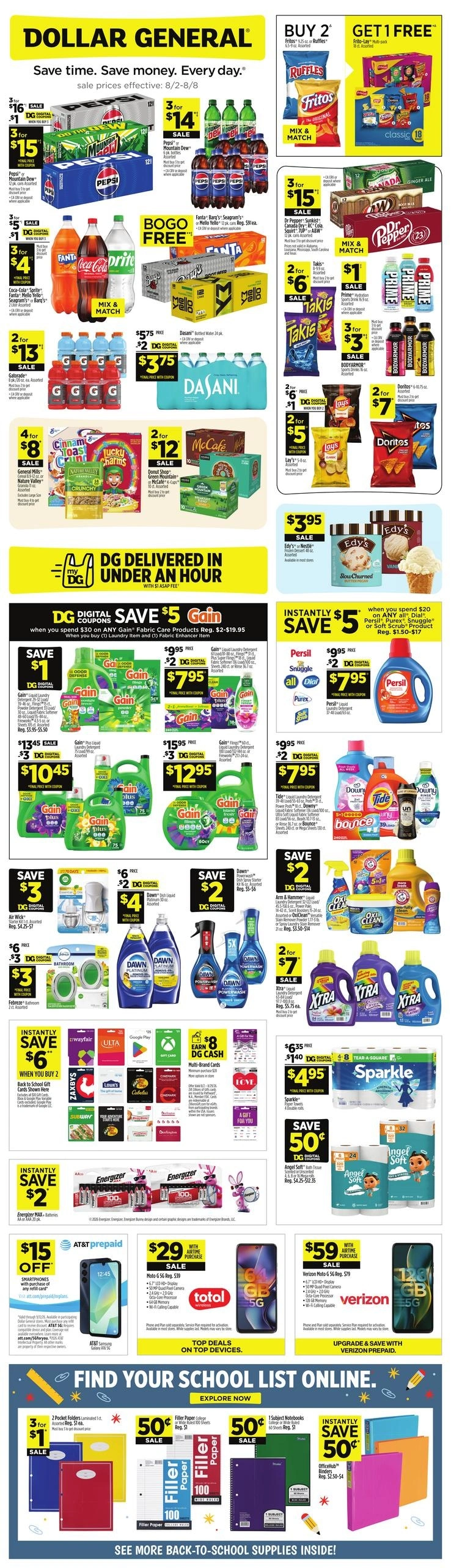 Dollar General flyer page 1