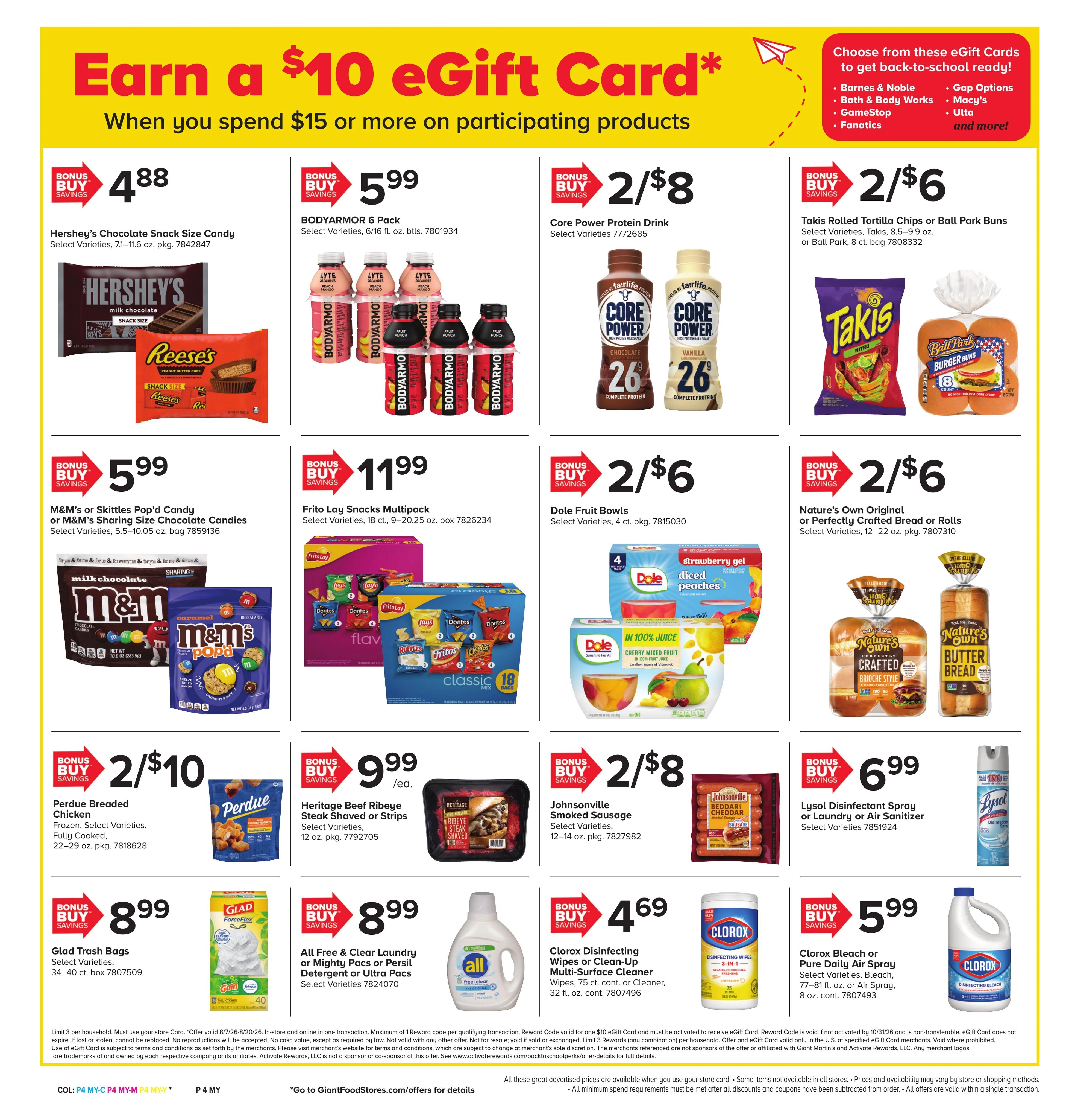 Giant Food Stores flyer page 6
