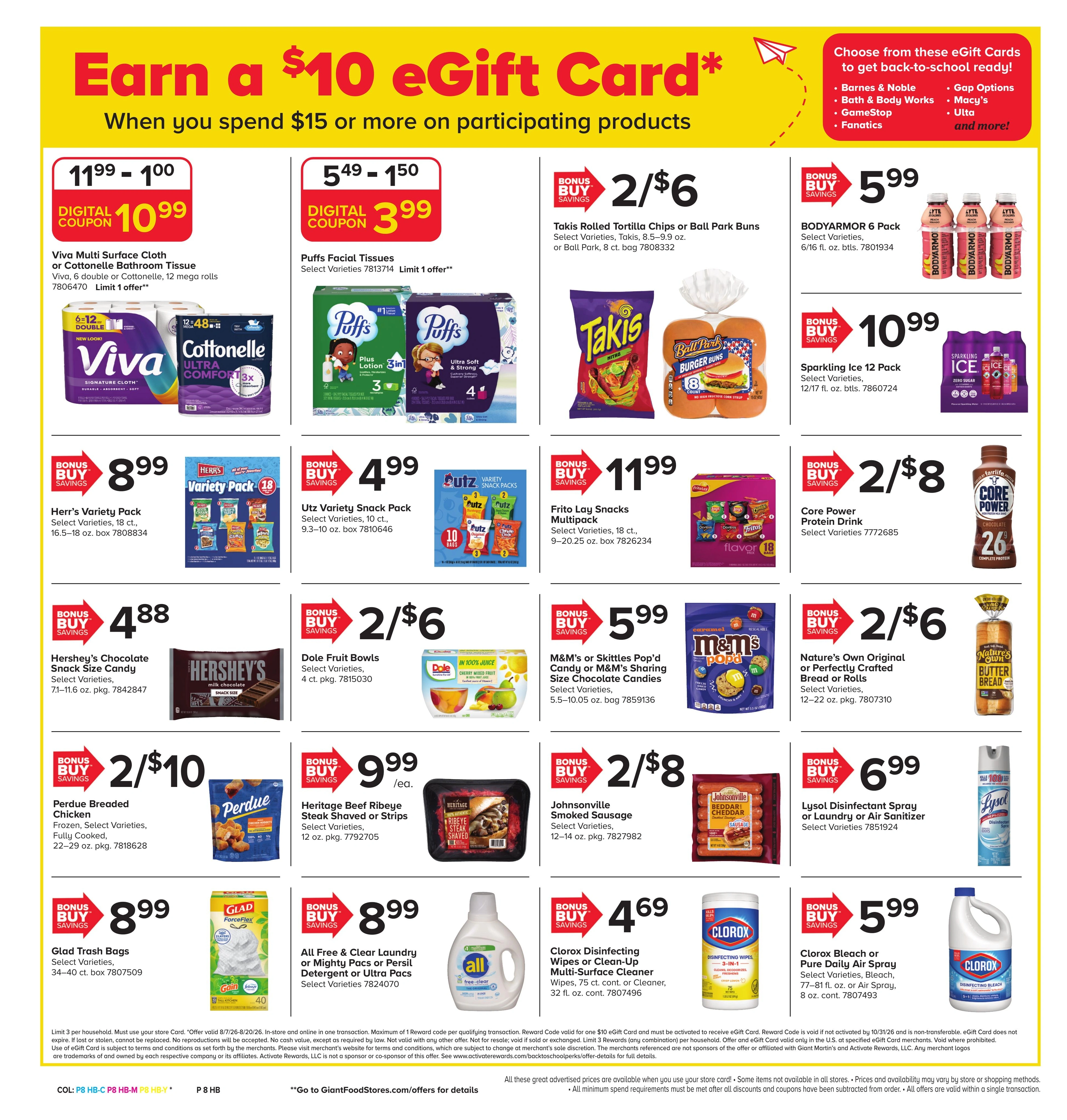 Giant Food Stores flyer page 6