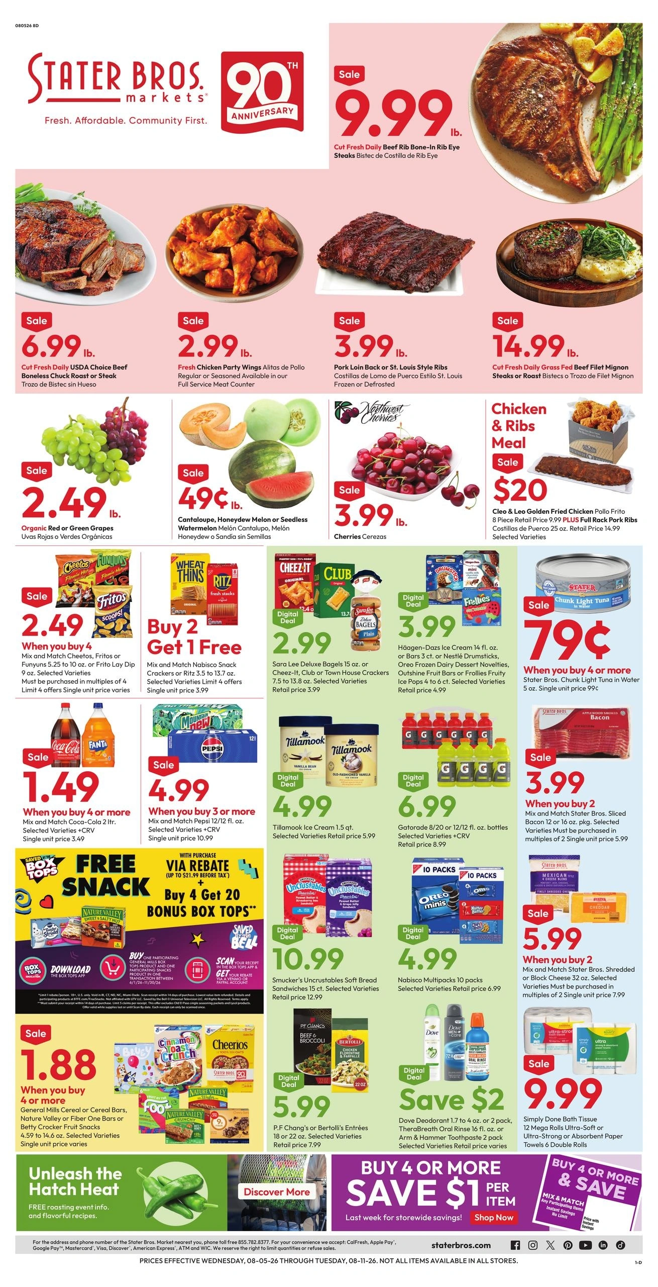 Stater Bros. Markets flyer page 1