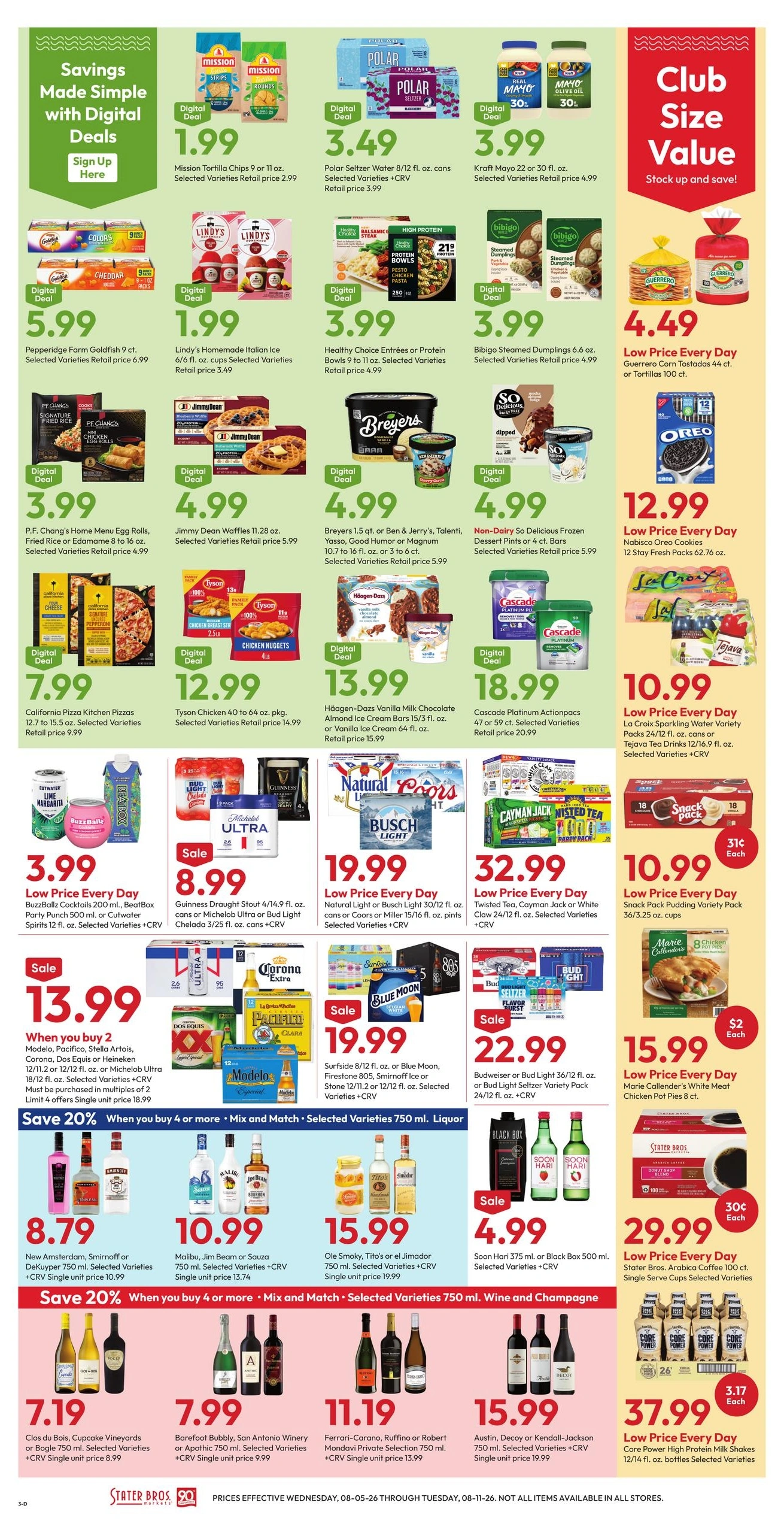 Stater Bros. Markets flyer page 3