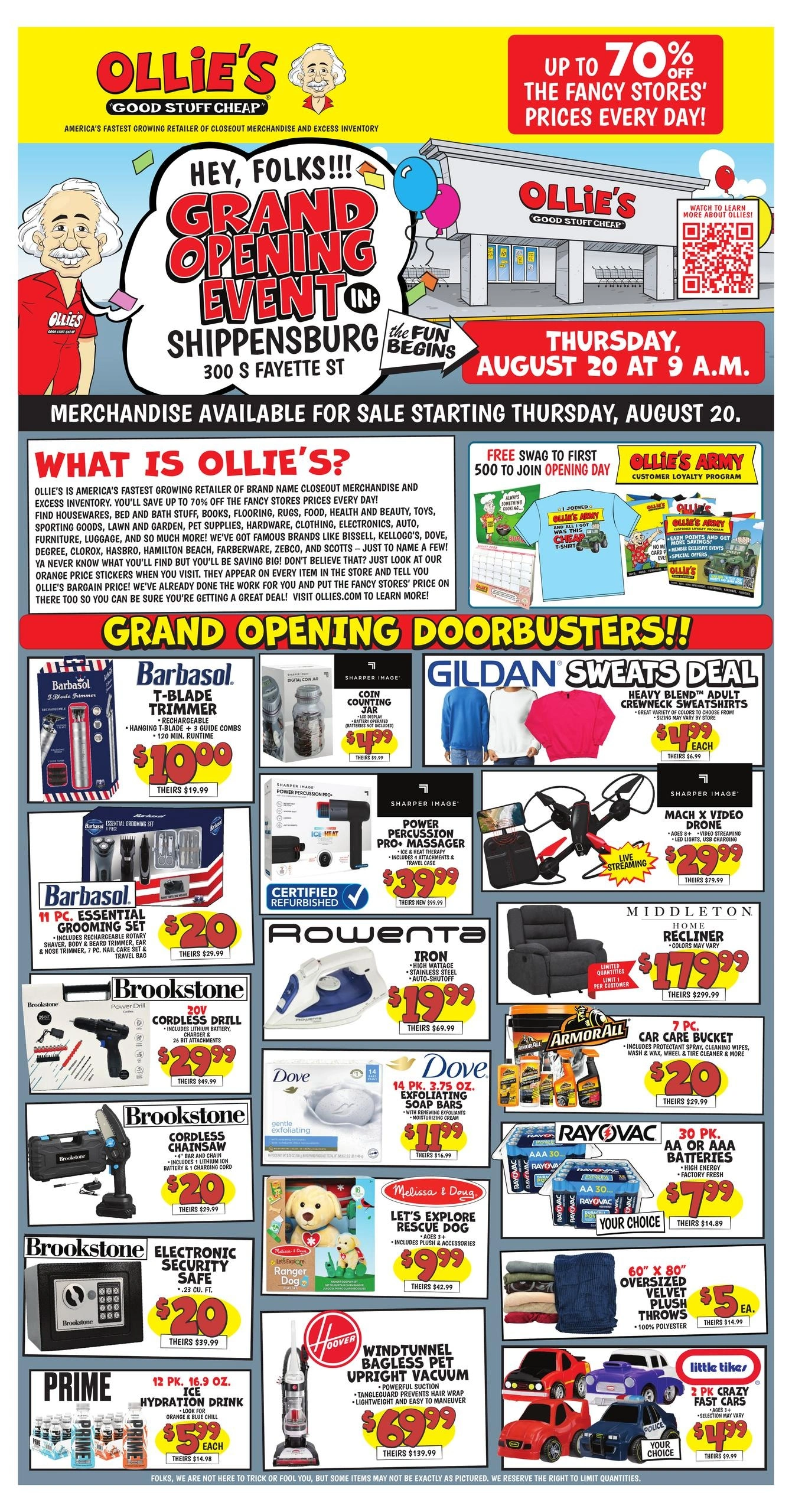 Ollie's Bargain Outlet flyer page 1