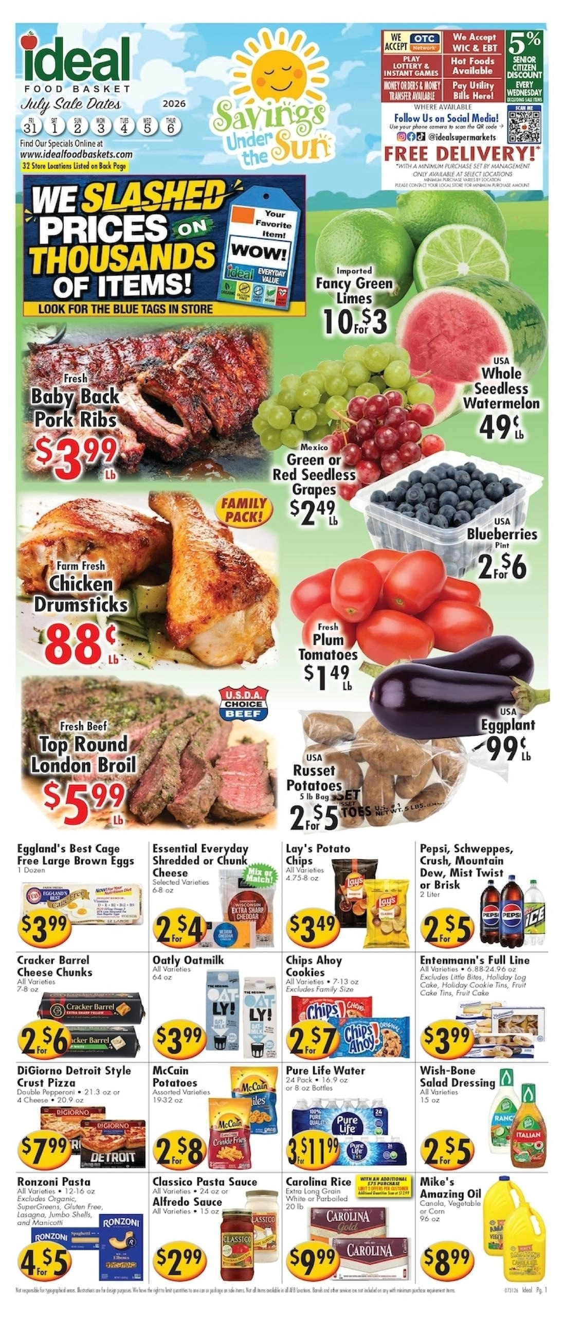 Putnam Lake Market flyer page 1