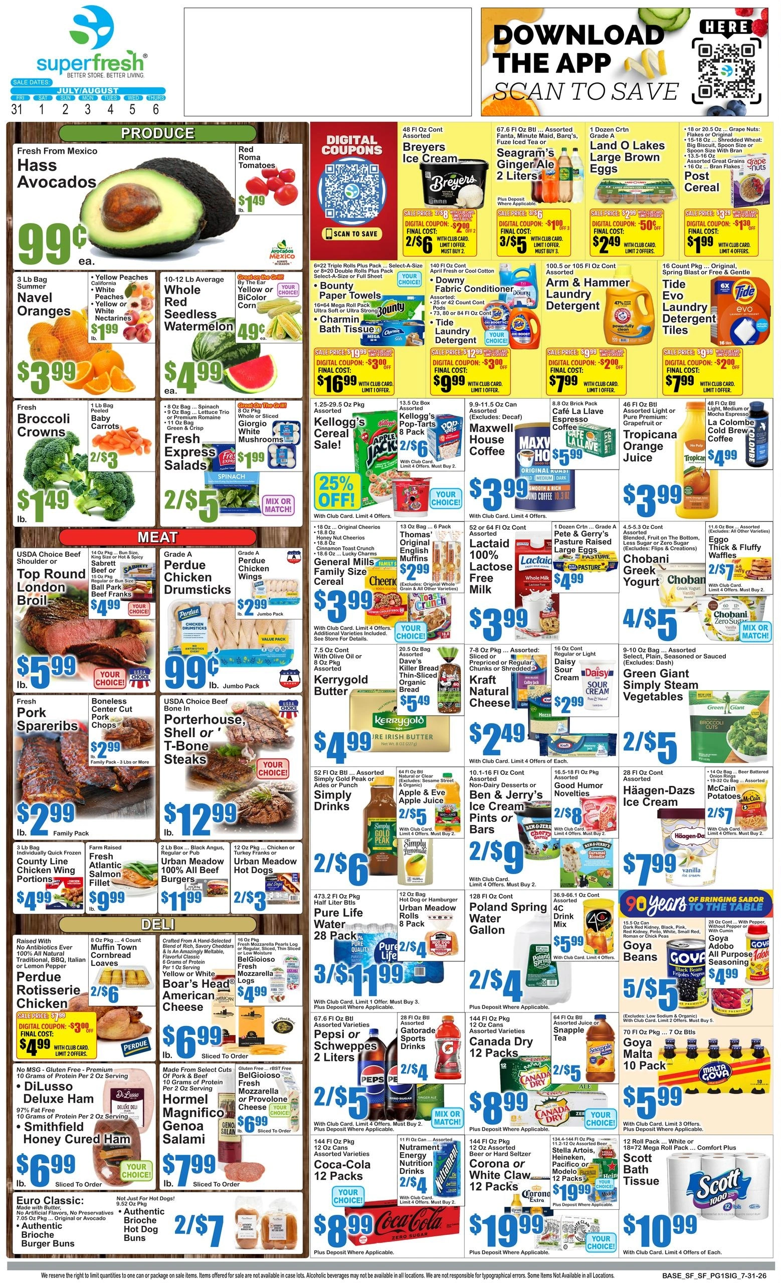 SuperFresh flyer page 1