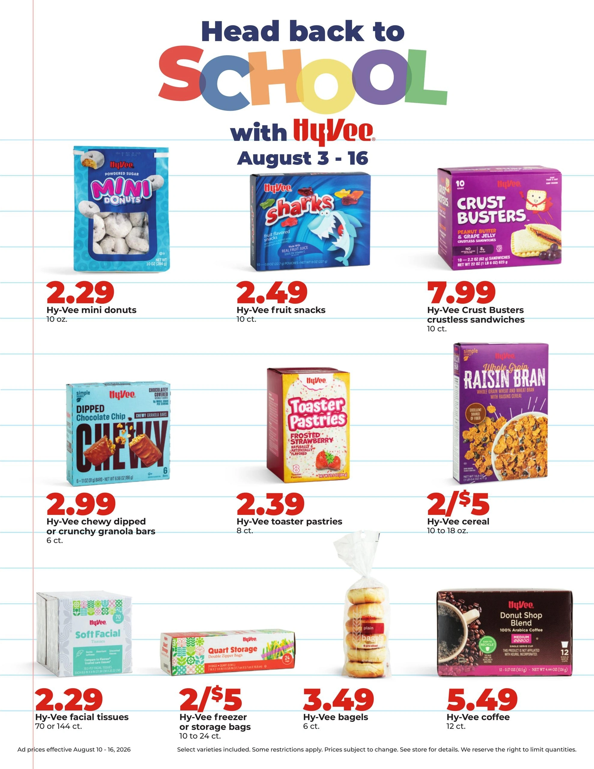Hy-Vee flyer page 18
