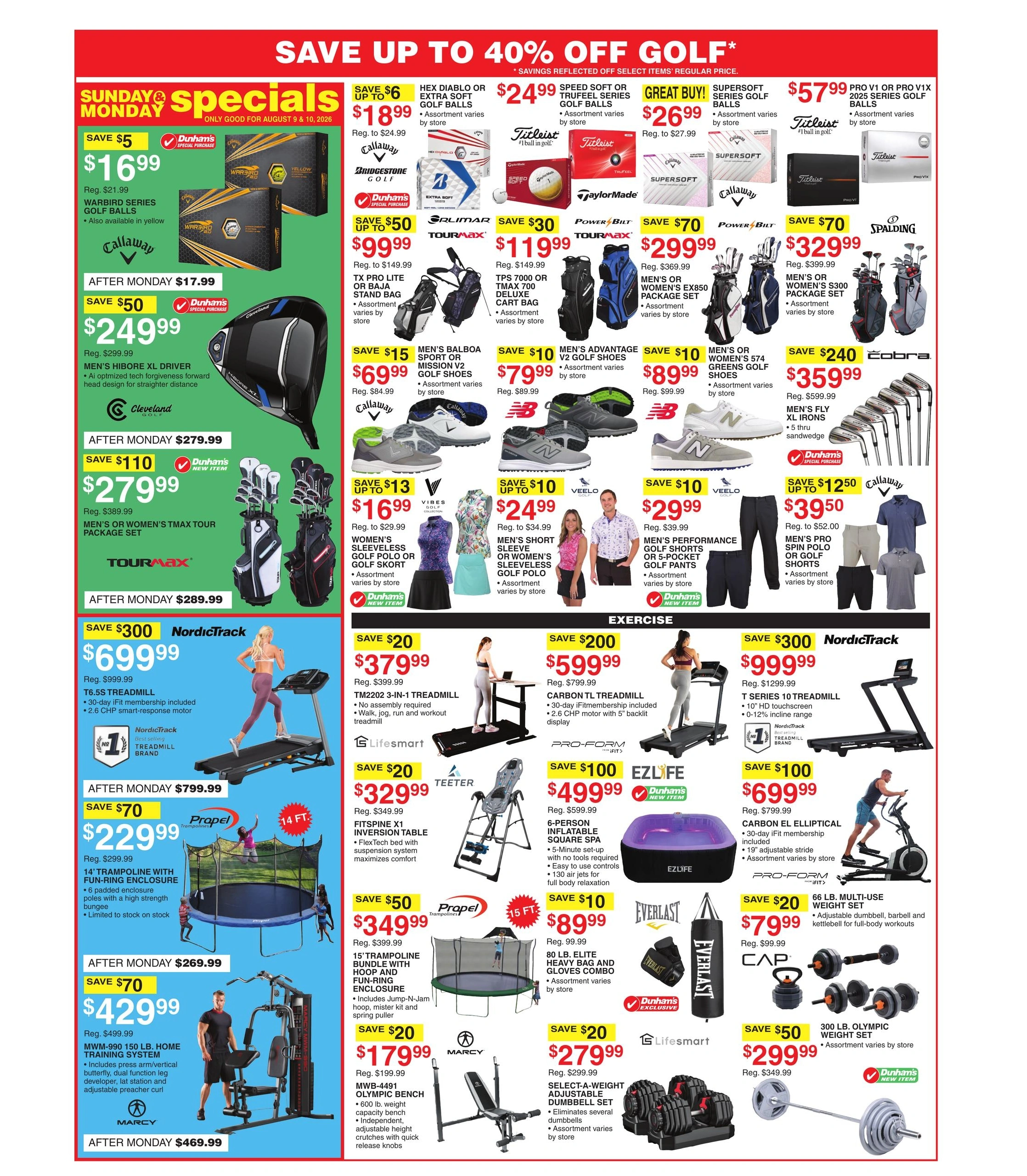 Dunham's Sports flyer page 9