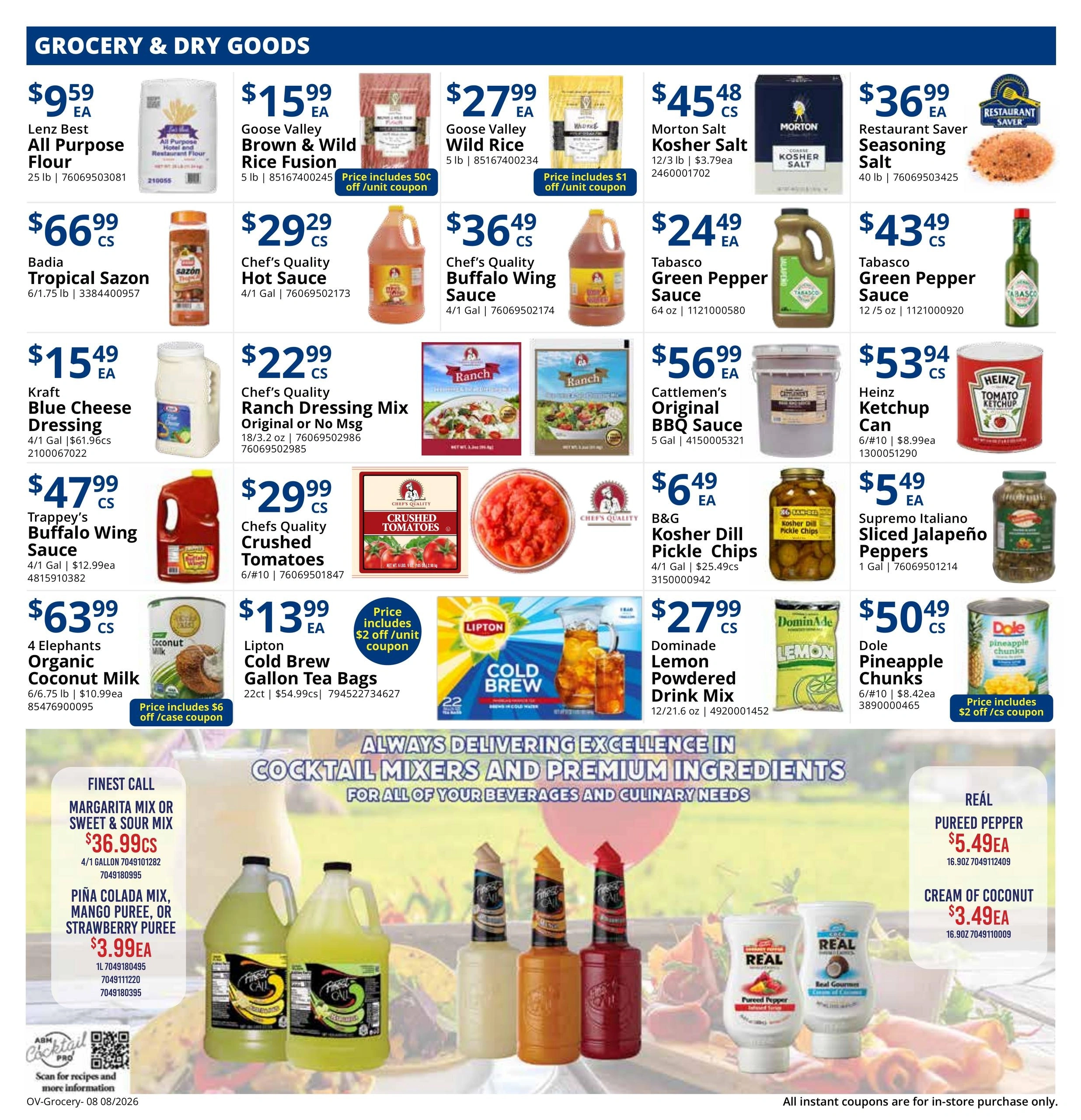 Restaurant Depot flyer page 8