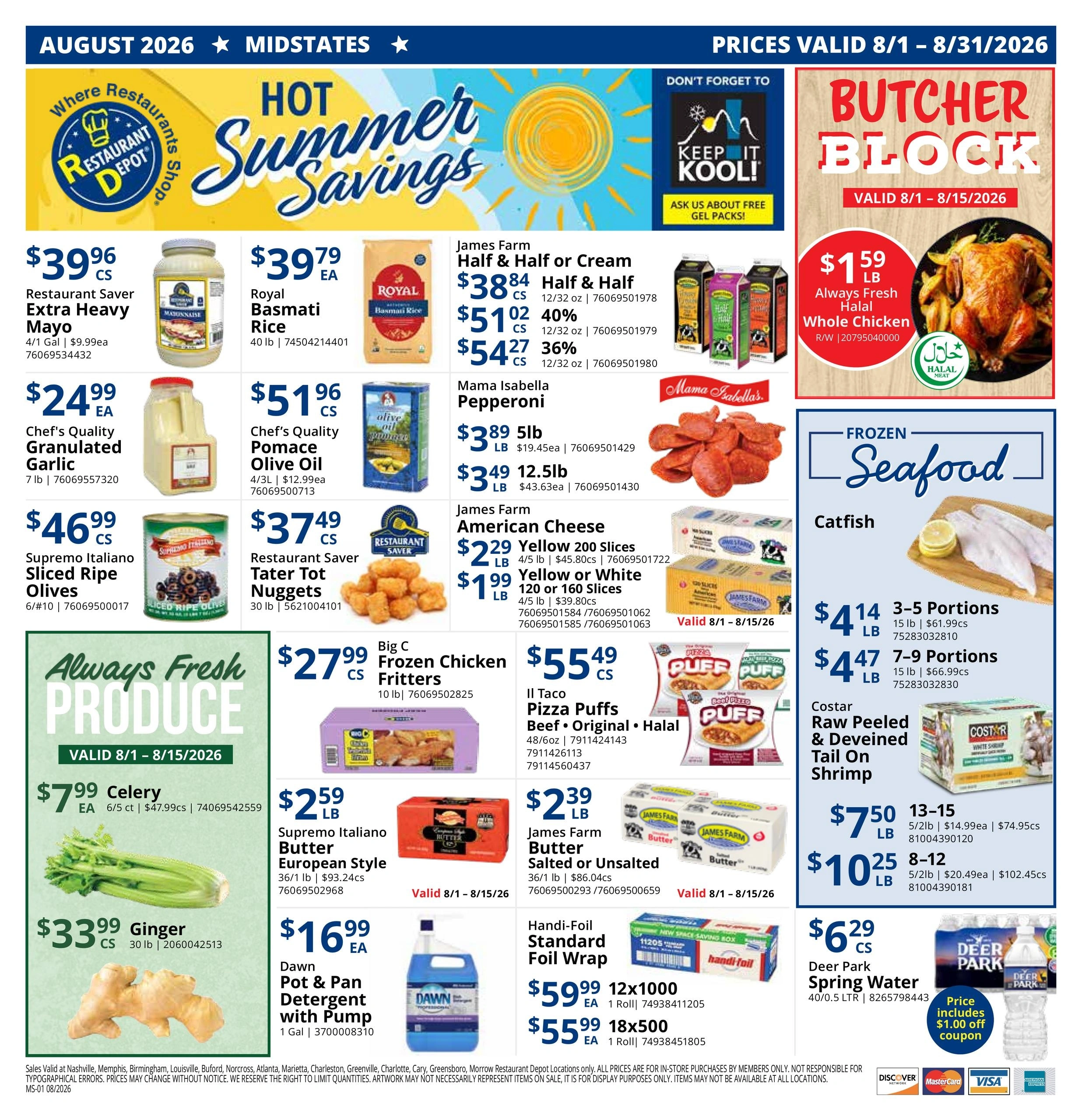 Restaurant Depot flyer page 1