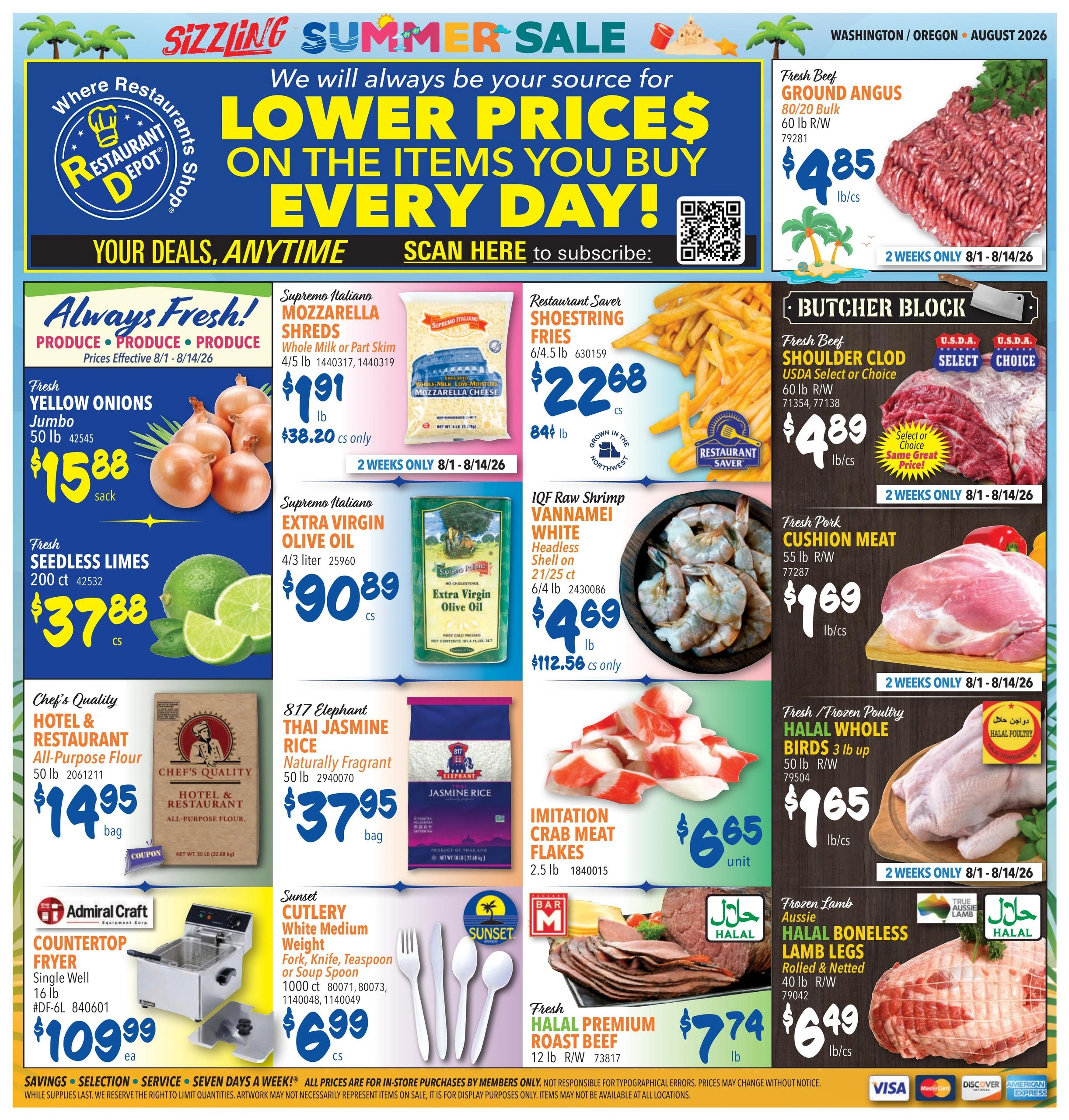 Restaurant Depot flyer page 1