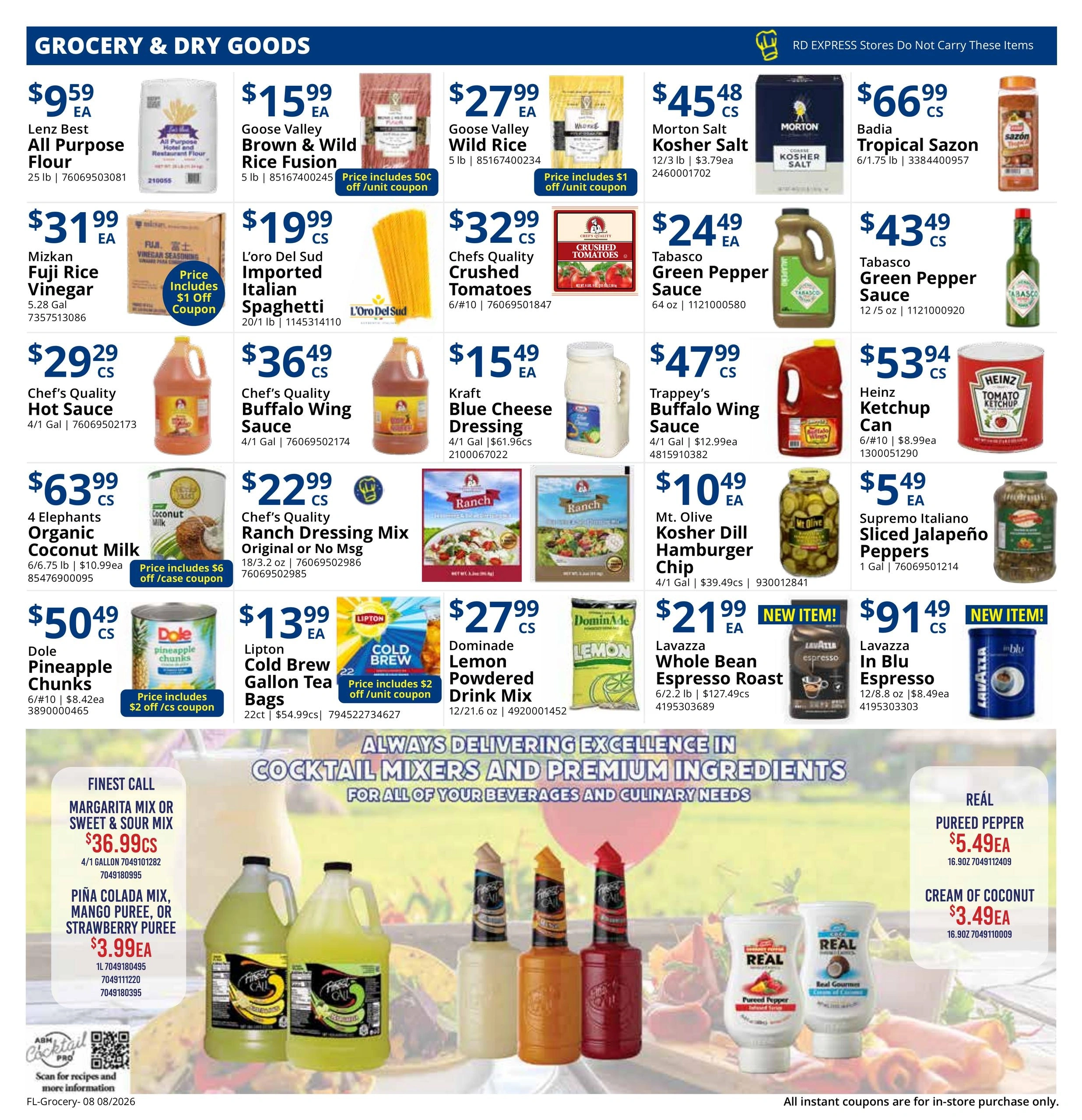 Restaurant Depot flyer page 8