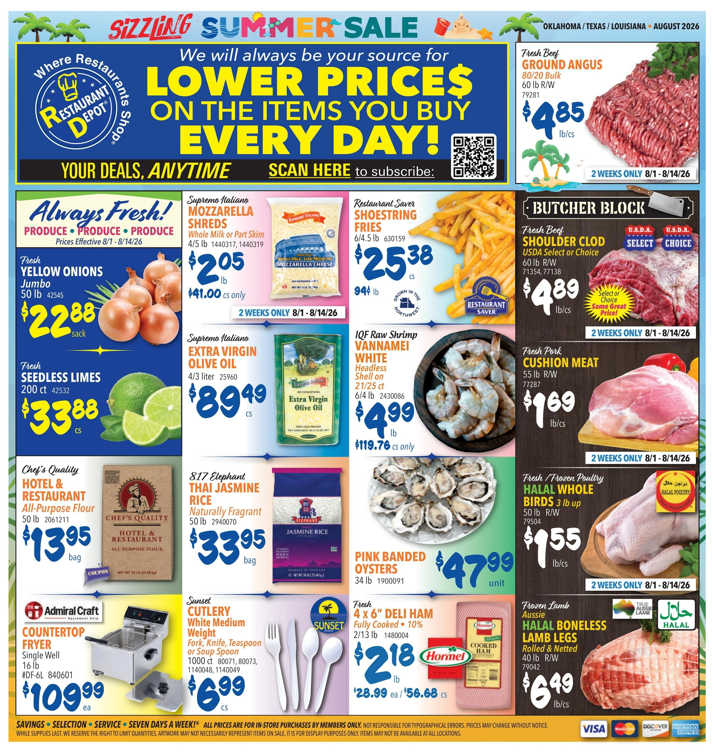 Restaurant Depot flyer page 1