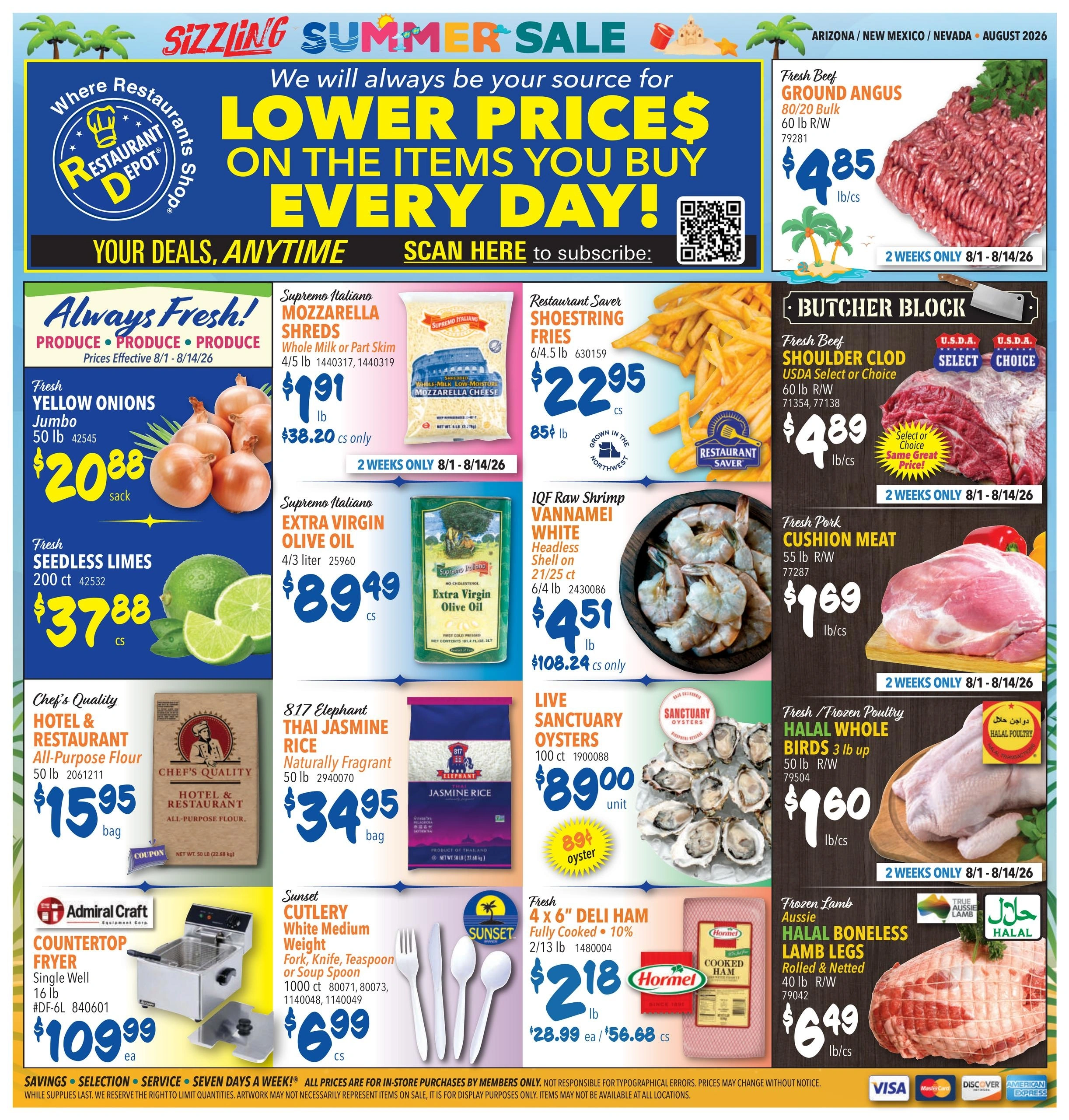 Restaurant Depot flyer page 1