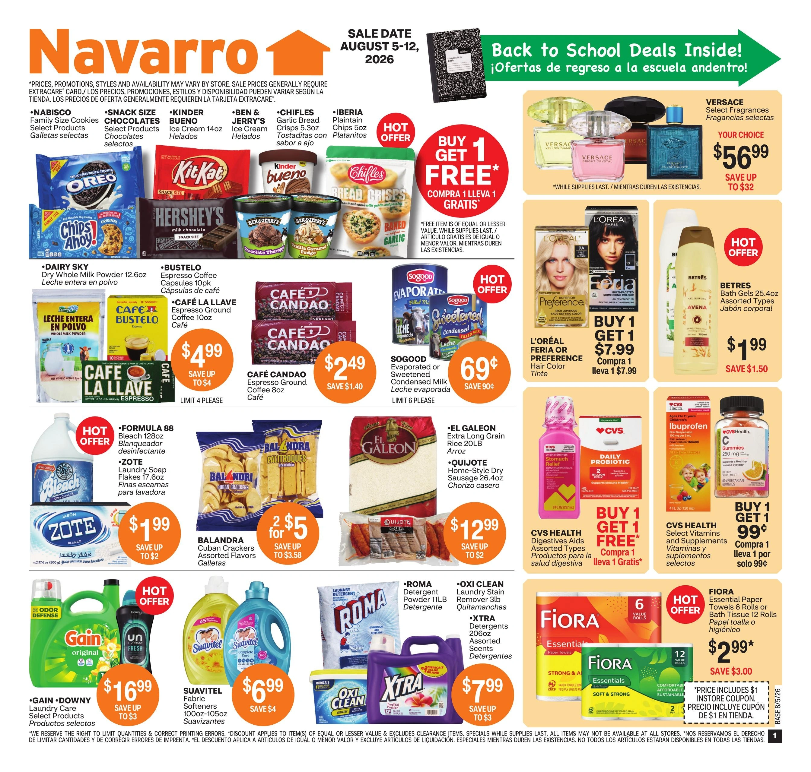 Navarro Discount Pharmacy flyer page 1
