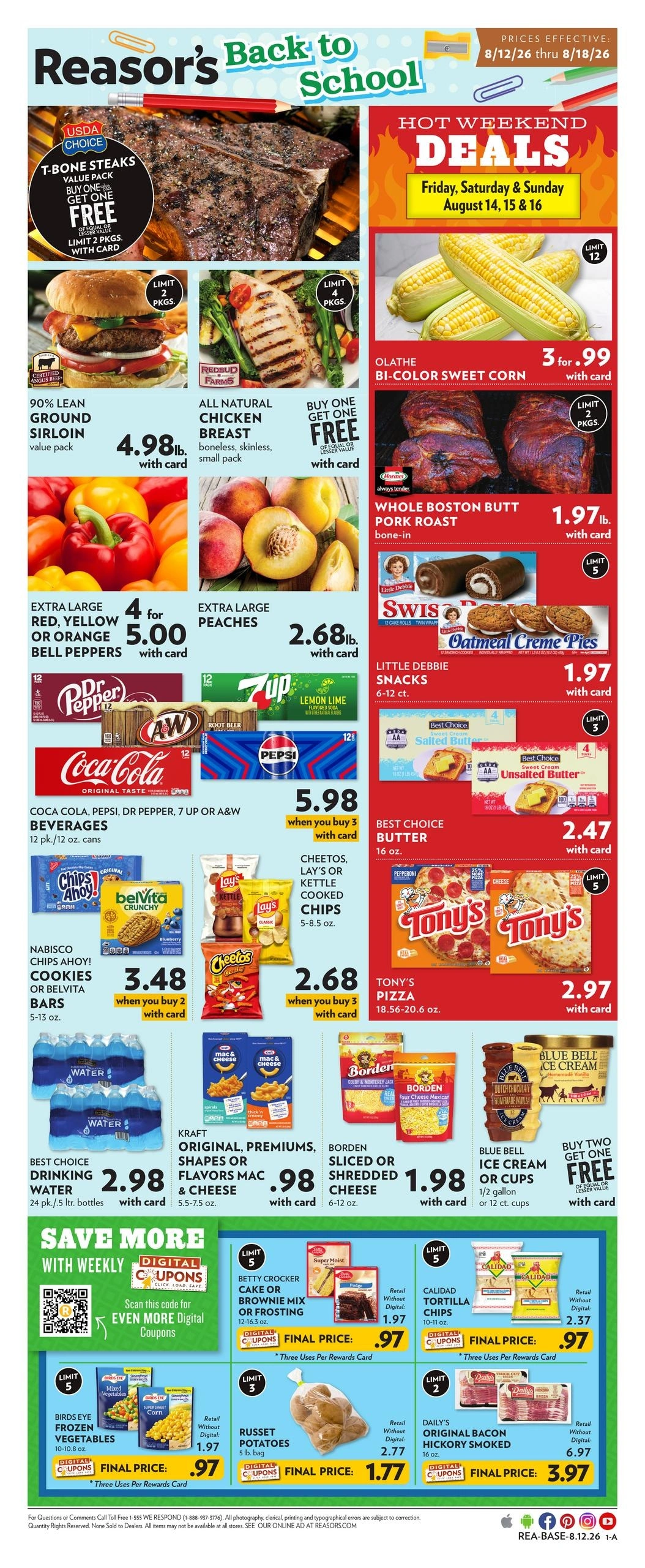 Reasor's flyer page 1