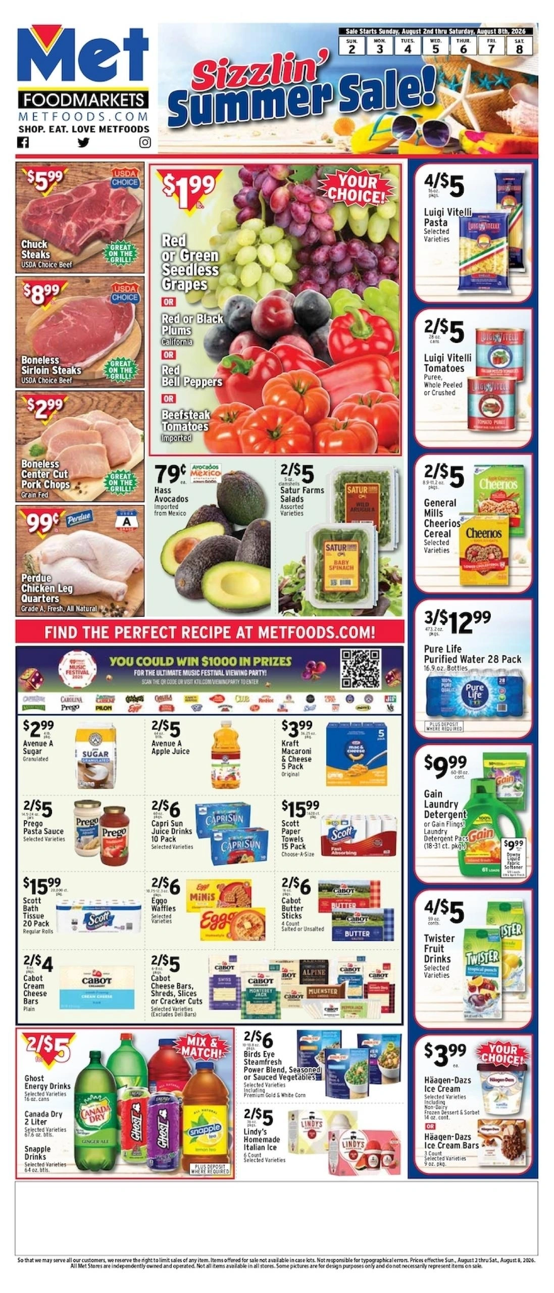 Met Foods flyer page 1