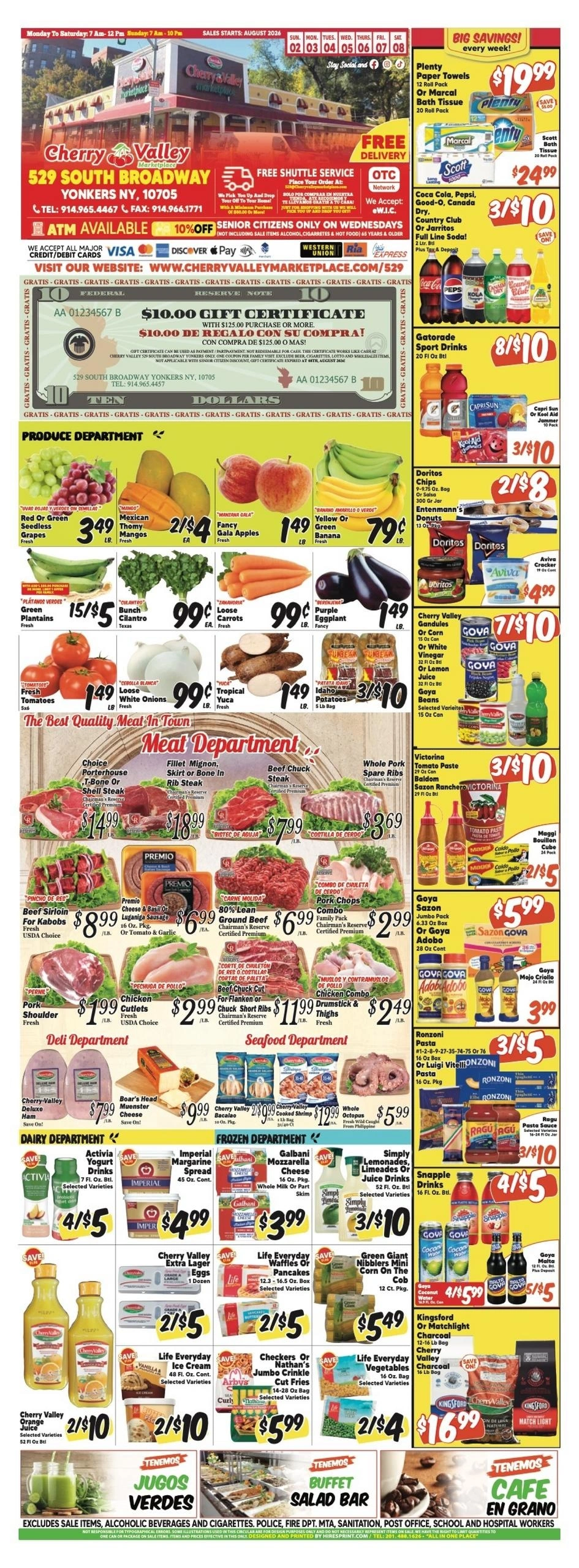 Cherry Valley Marketplace flyer page 1