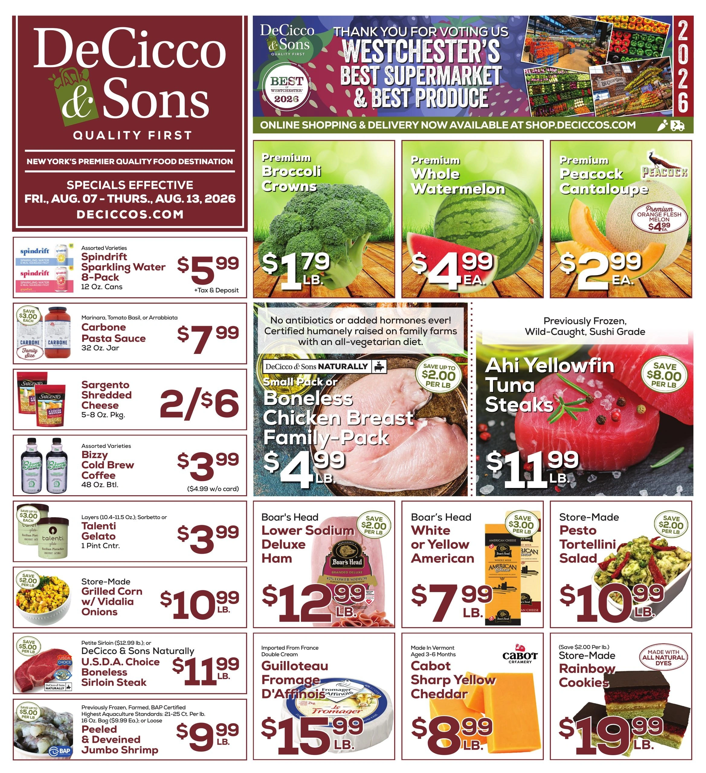 DeCicco & Sons flyer page 1