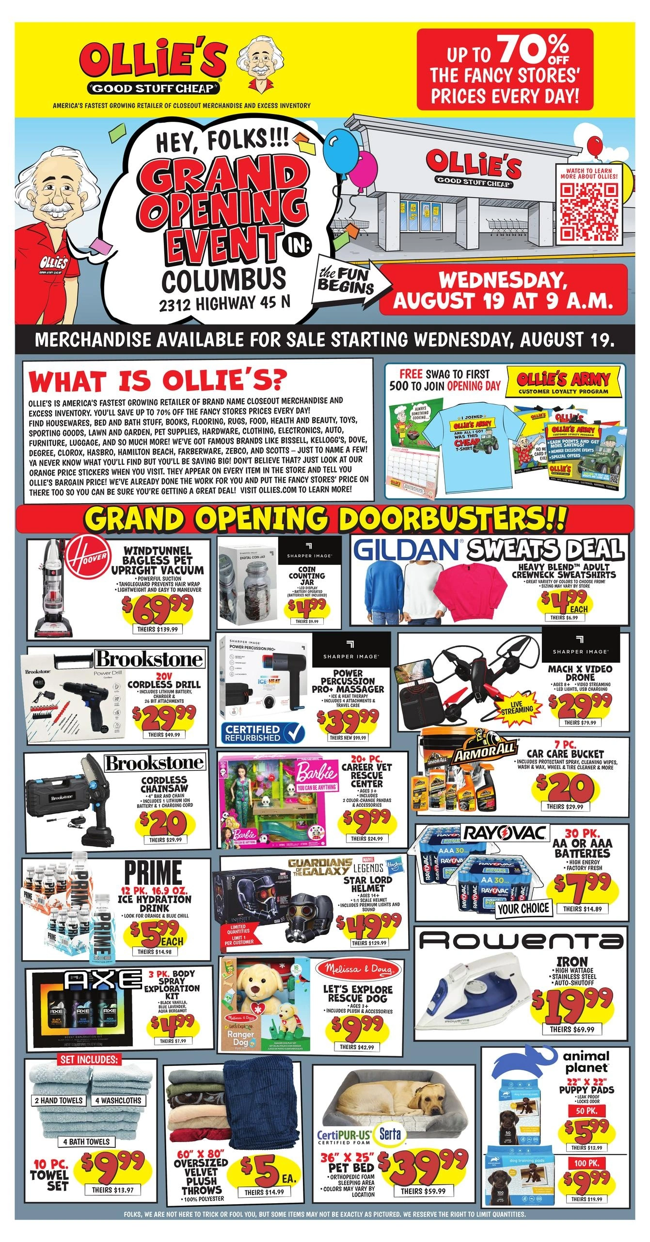 Ollie's Bargain Outlet flyer page 1