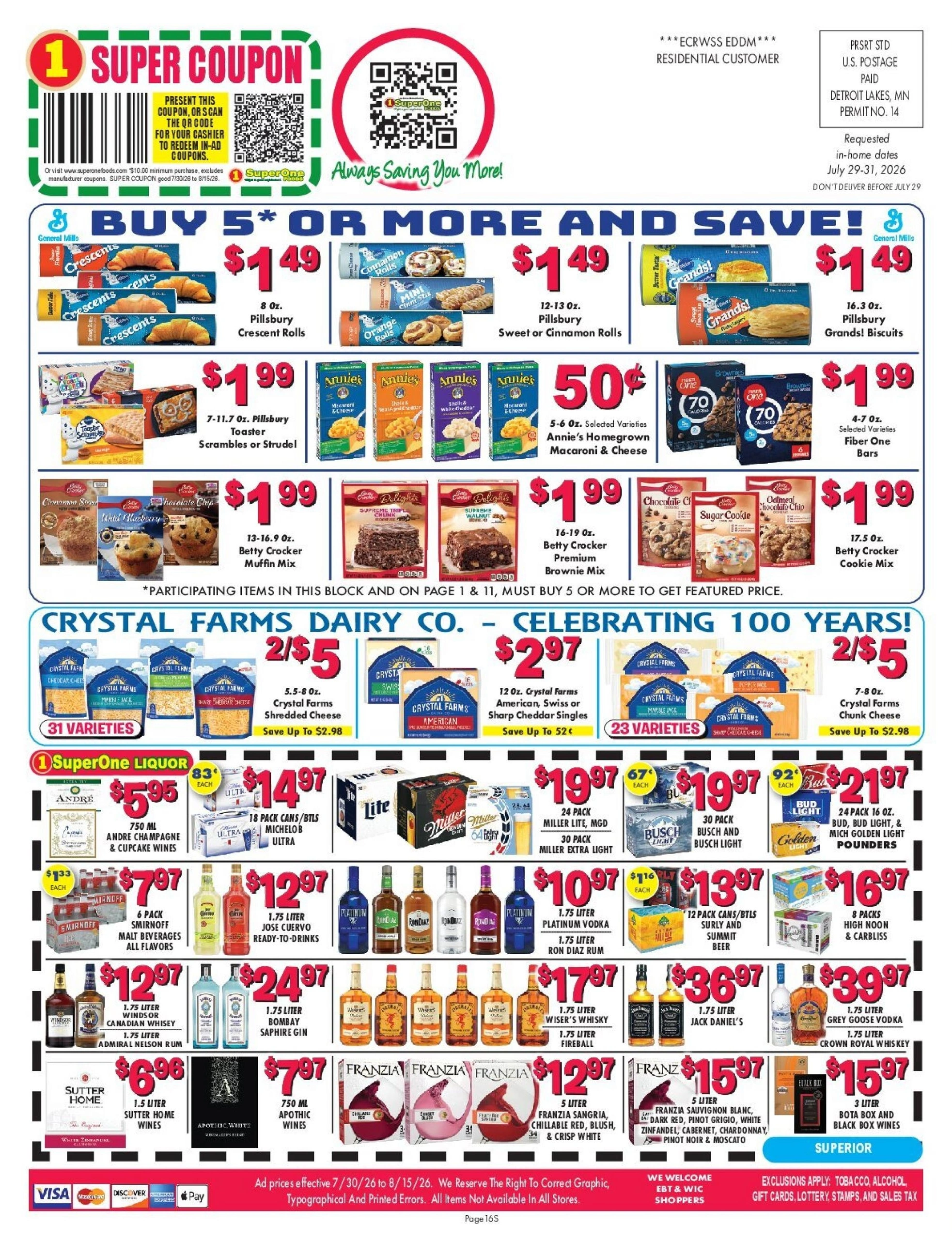 Super One Foods flyer page 16