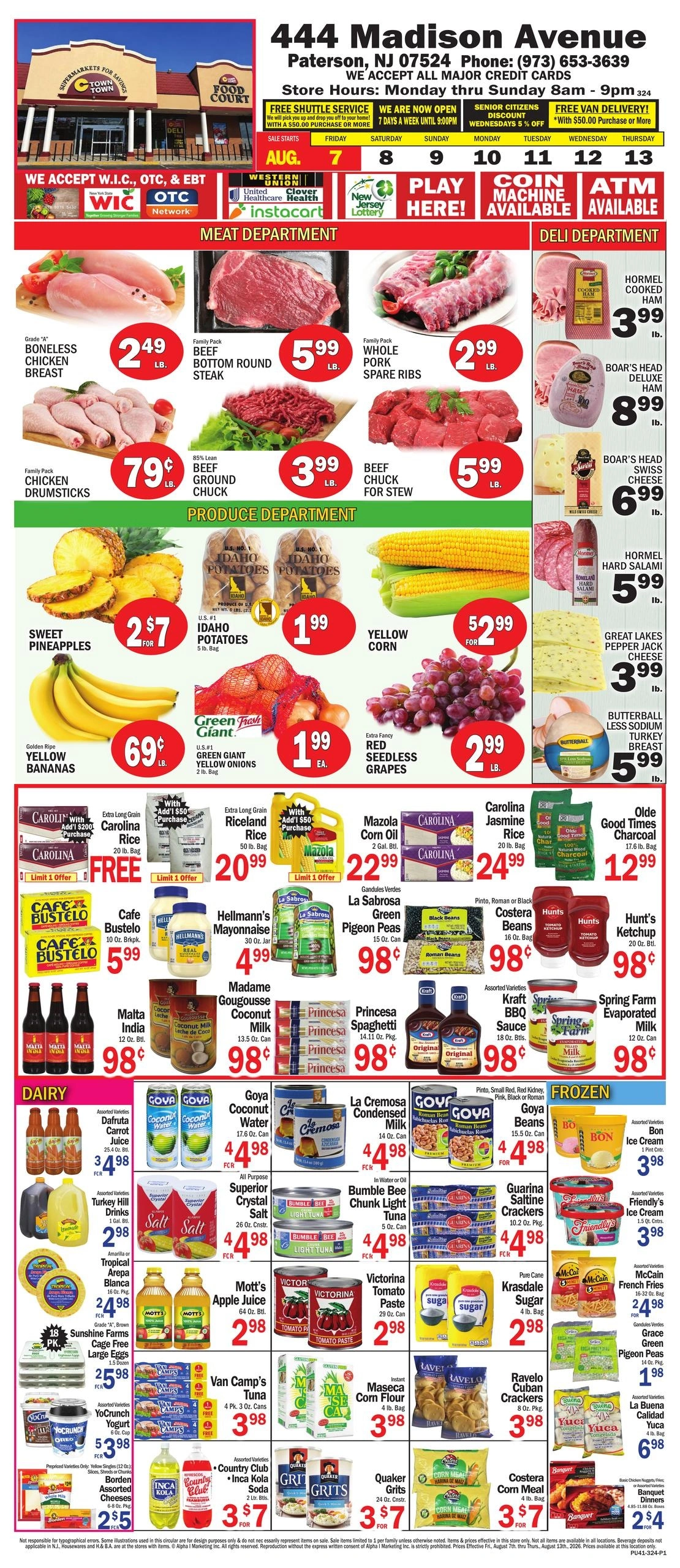 C Town flyer page 1