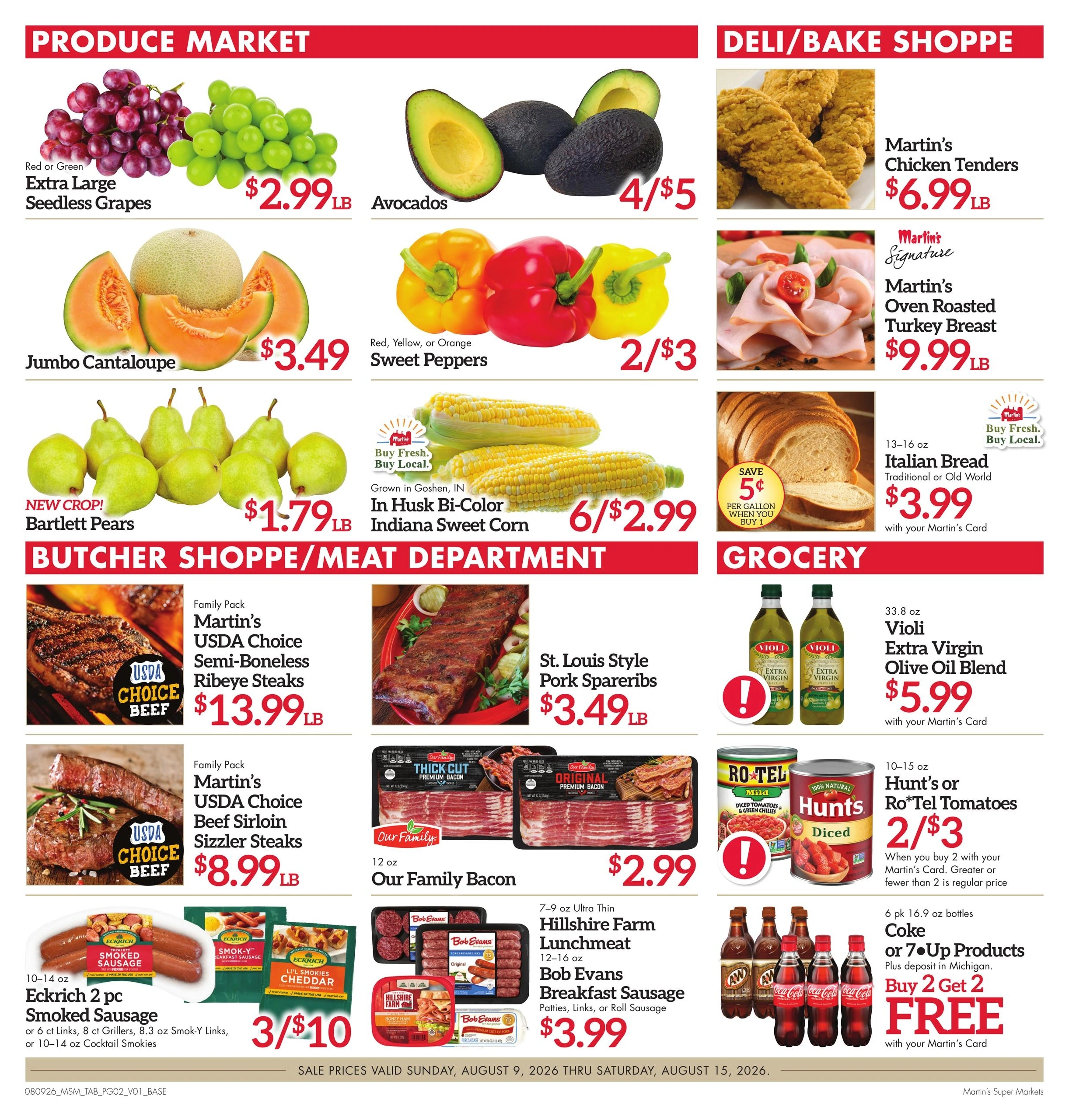 Martin's Super Markets flyer page 2