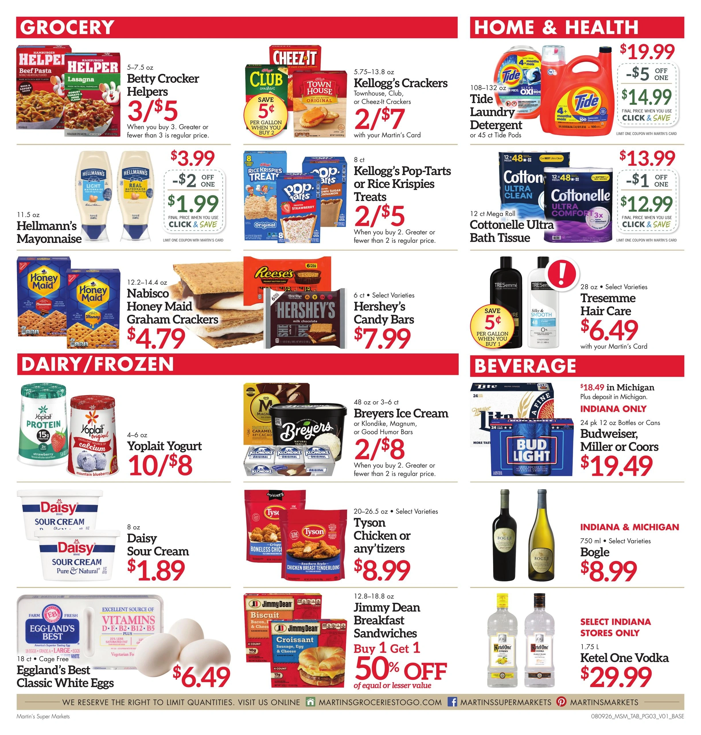 Martin's Super Markets flyer page 3