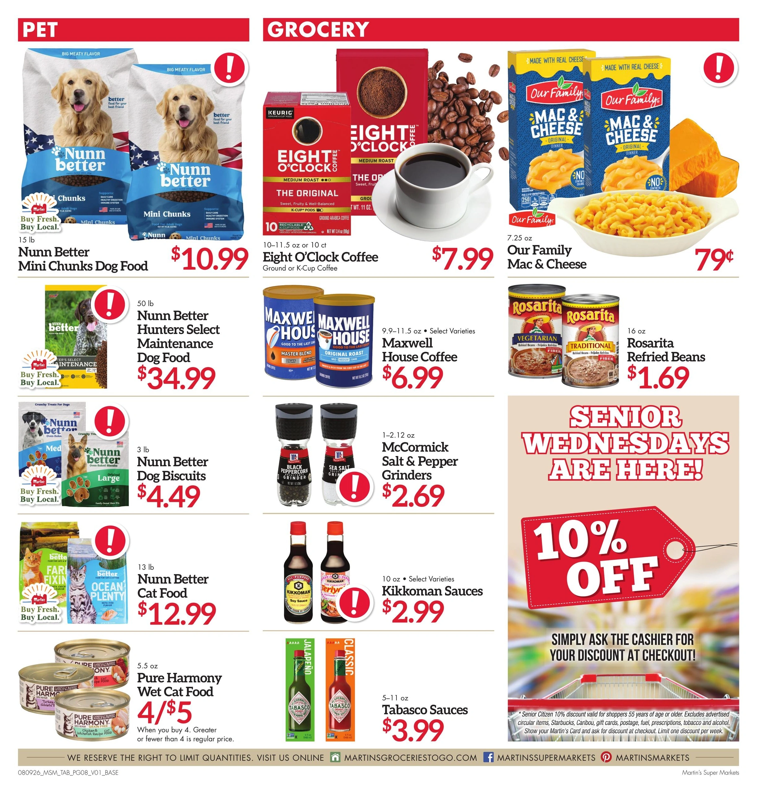 Martin's Super Markets flyer page 8
