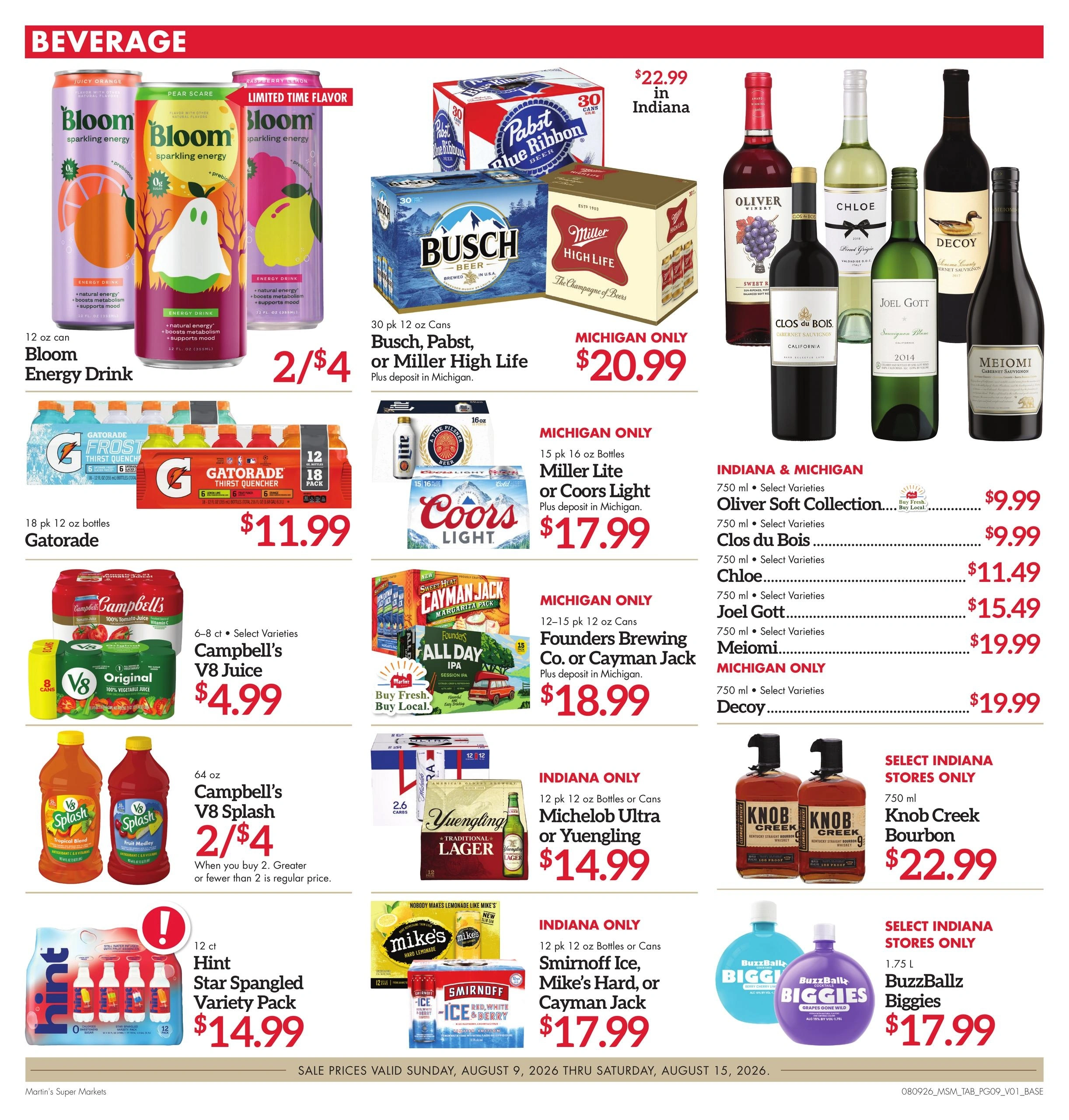 Martin's Super Markets flyer page 9