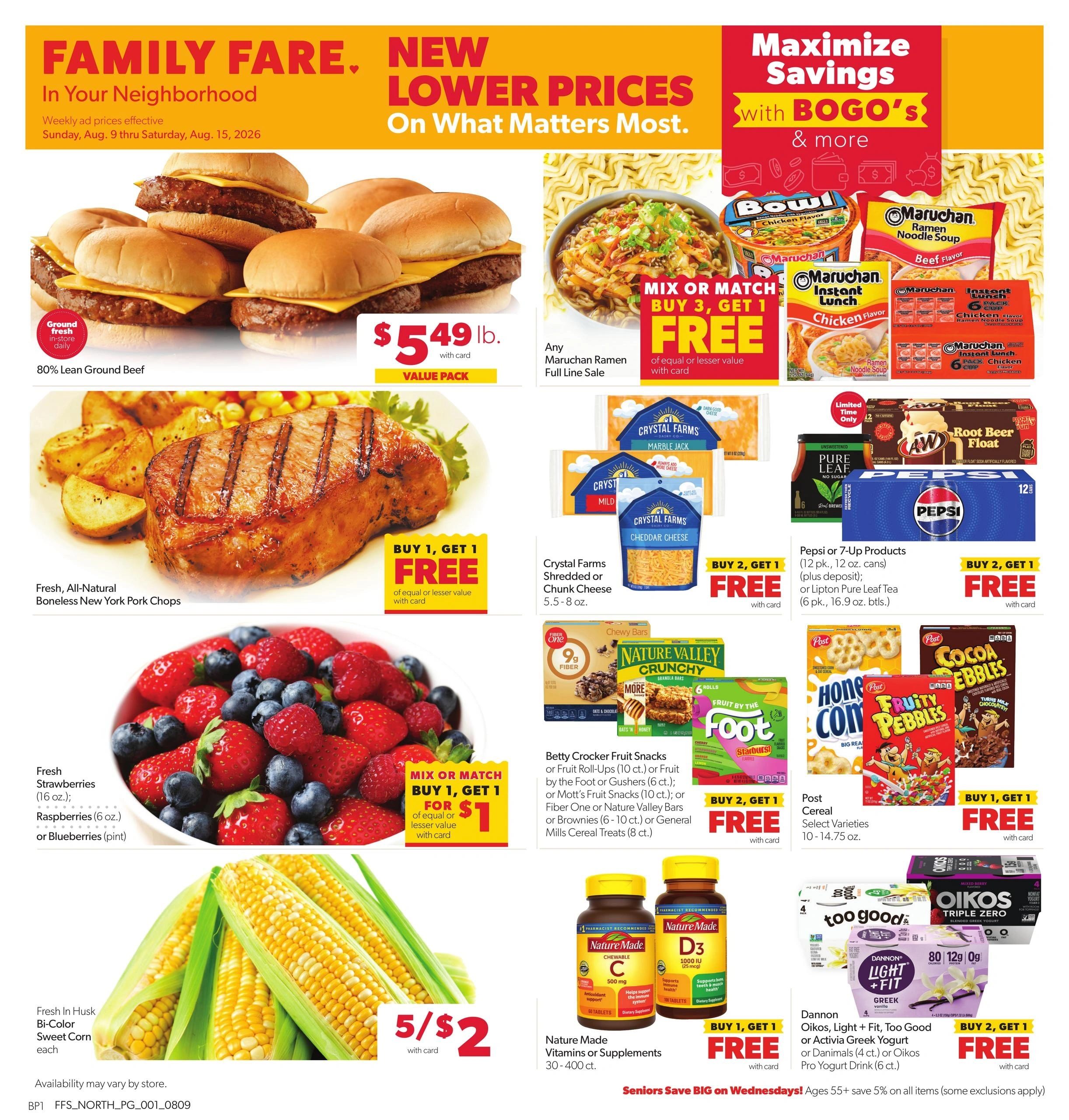 Family Fare flyer page 1