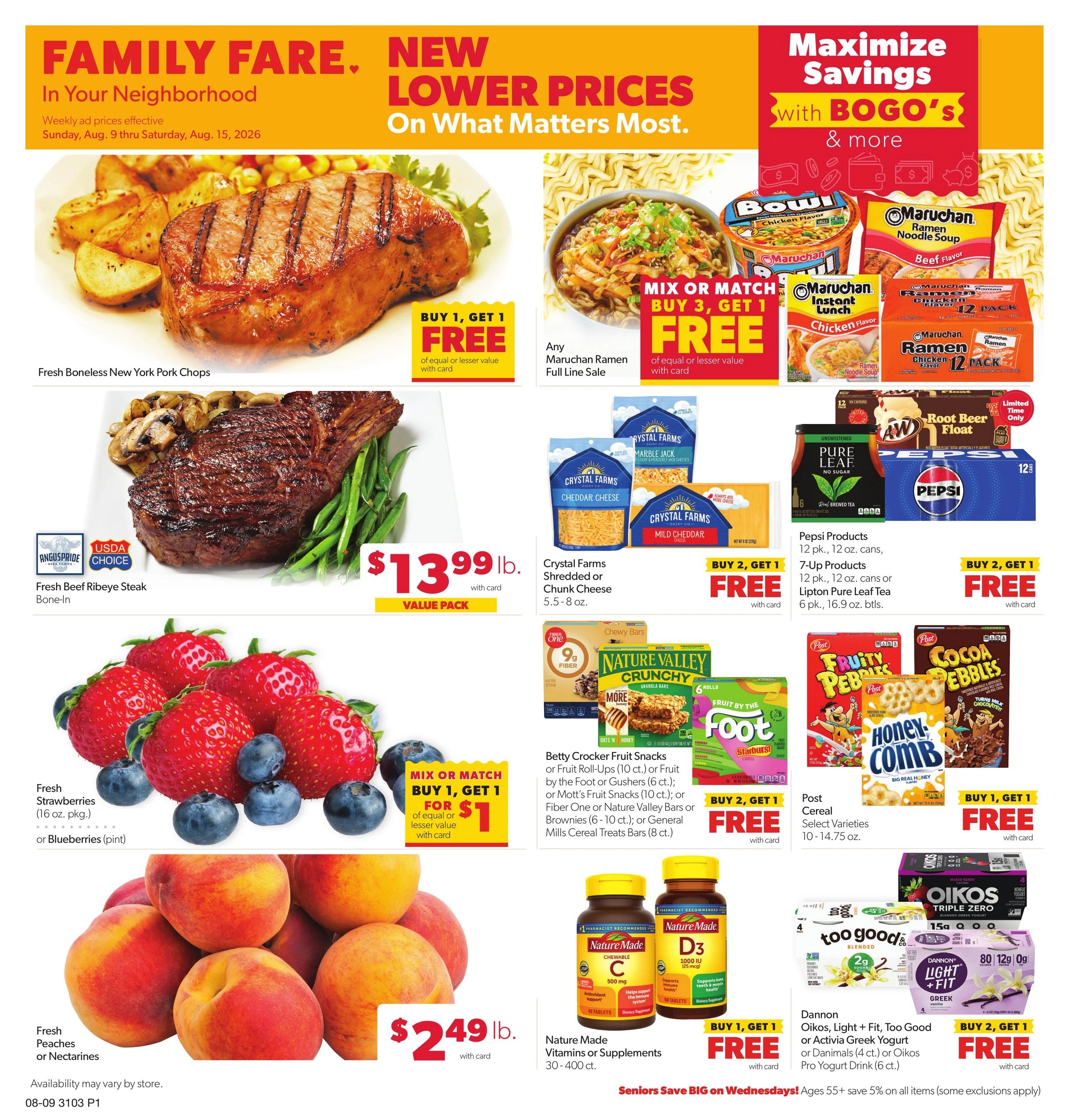 Family Fare flyer page 1