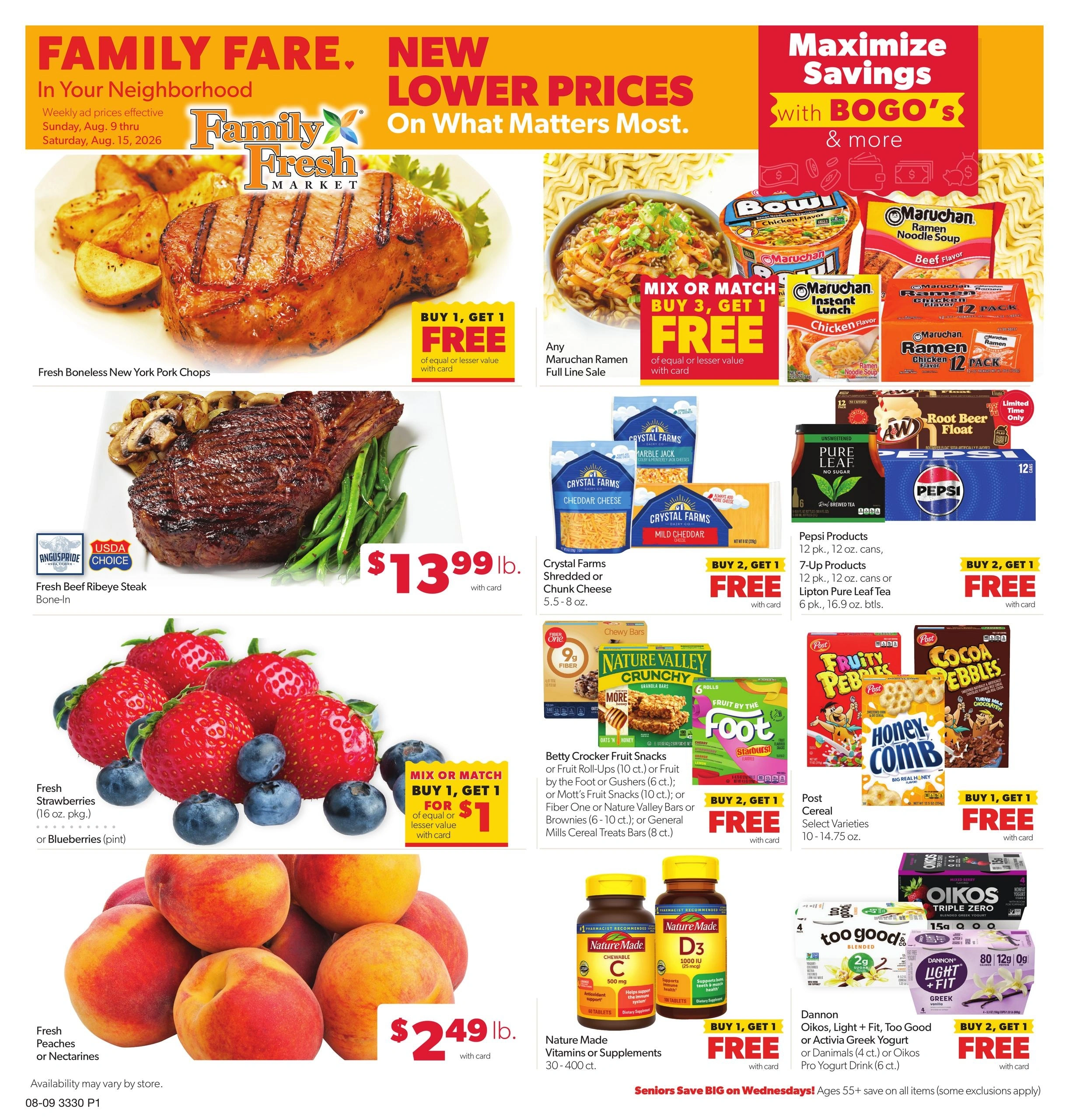 Family Fare flyer page 1