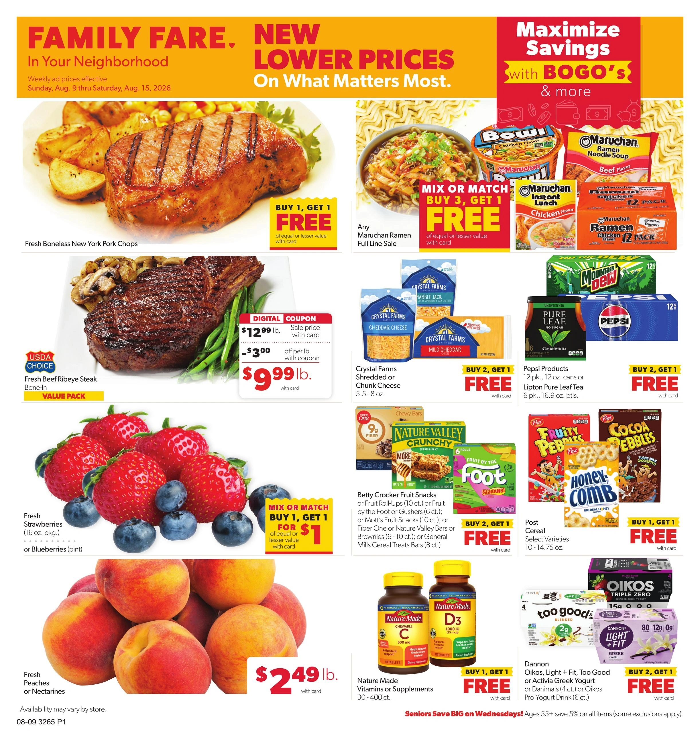 Family Fare flyer page 1