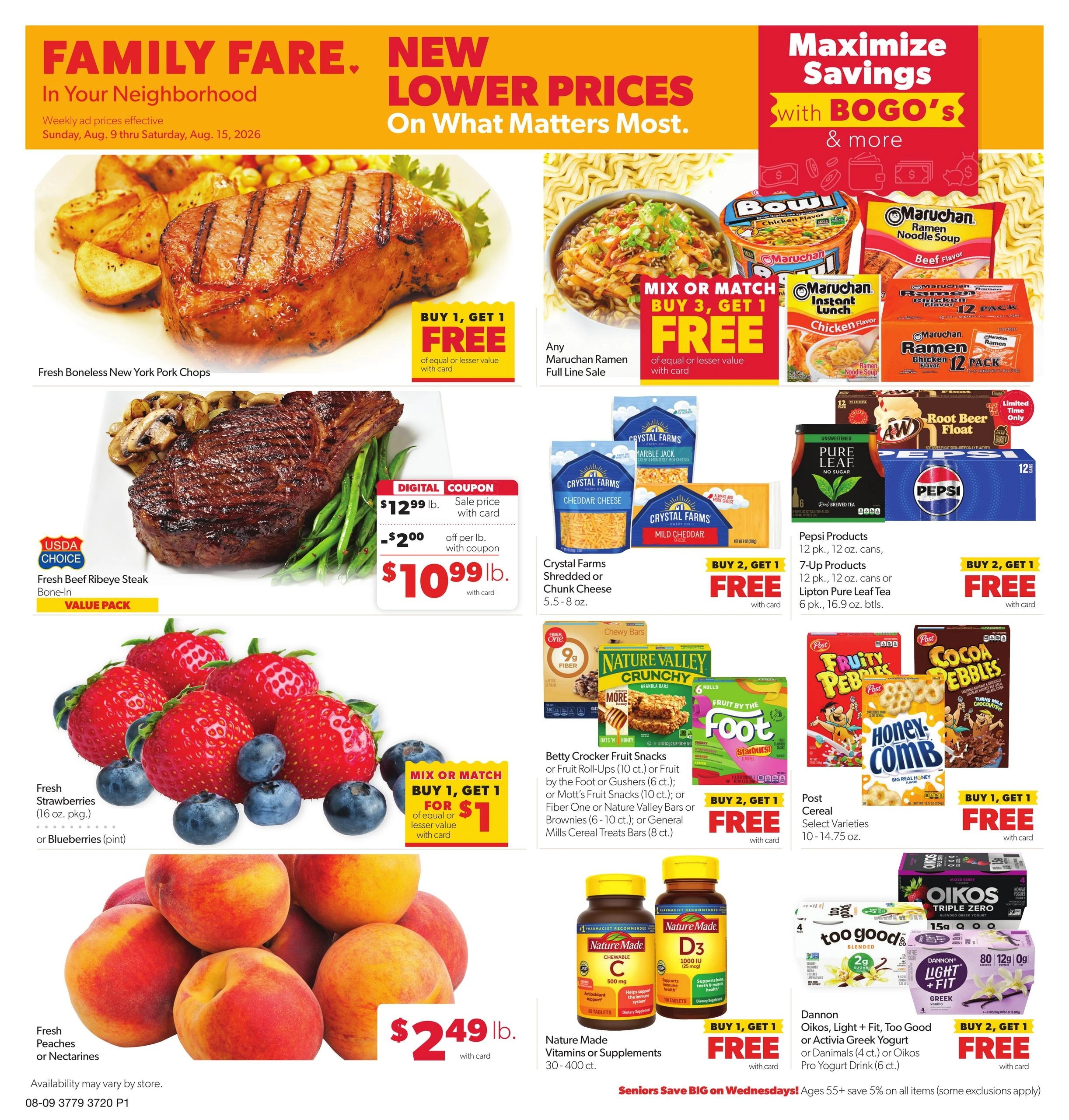 Family Fare flyer page 1